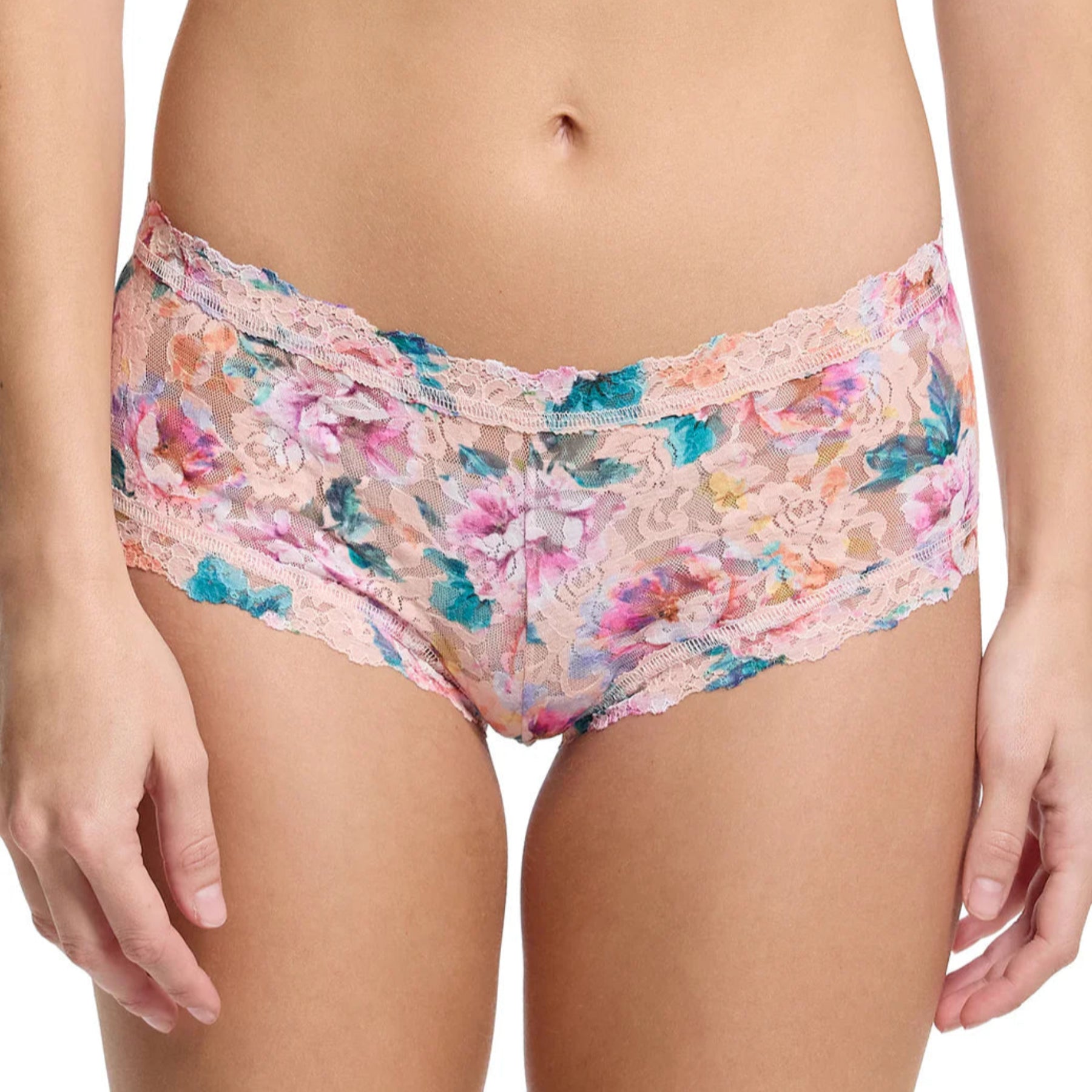 Printed Signature Lace Boyshort PR4812 - Buy Myself Flowers (BMFP)