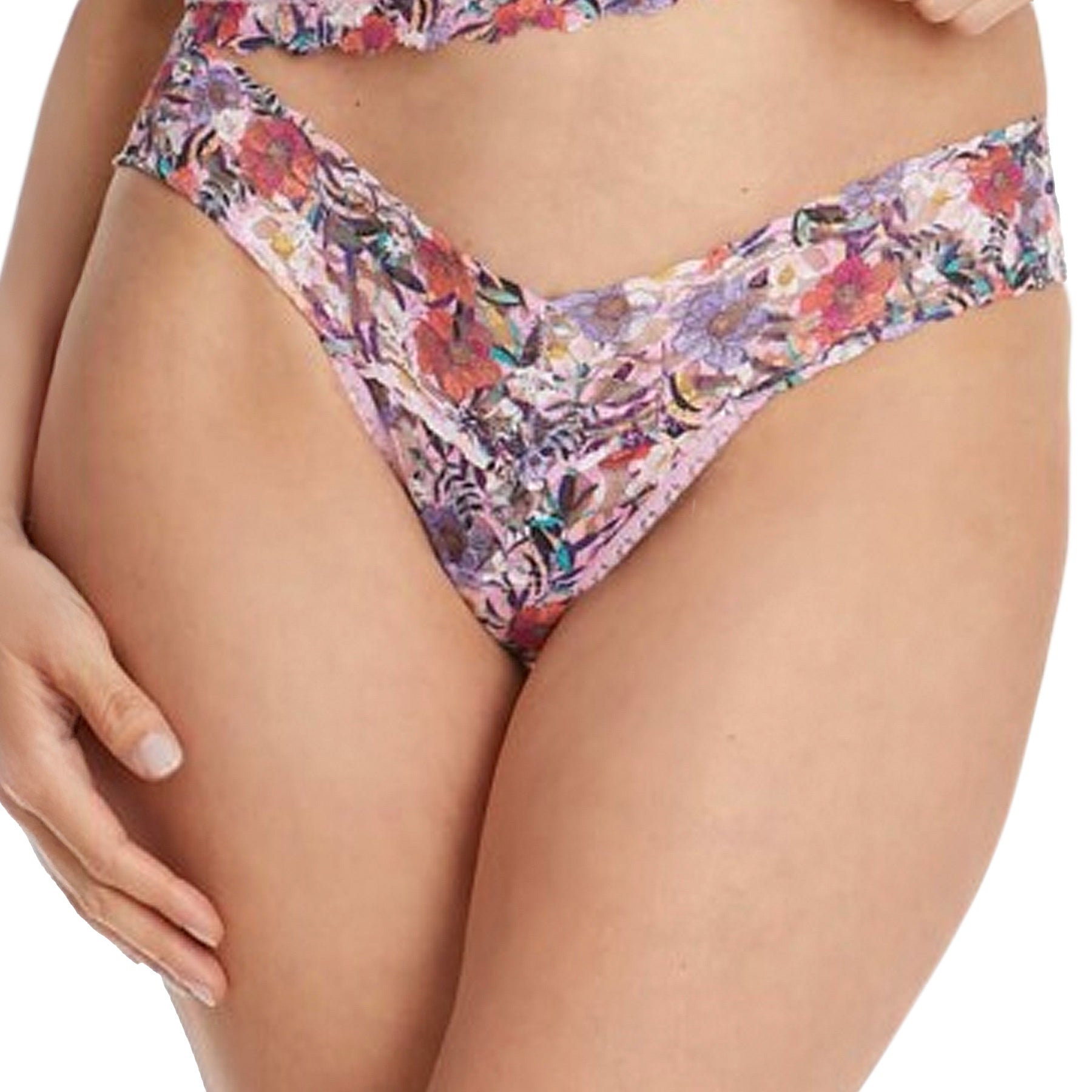 Hanky Panky Chelsea Garden Original Rise Thong 8T1184 Pink Multi Front