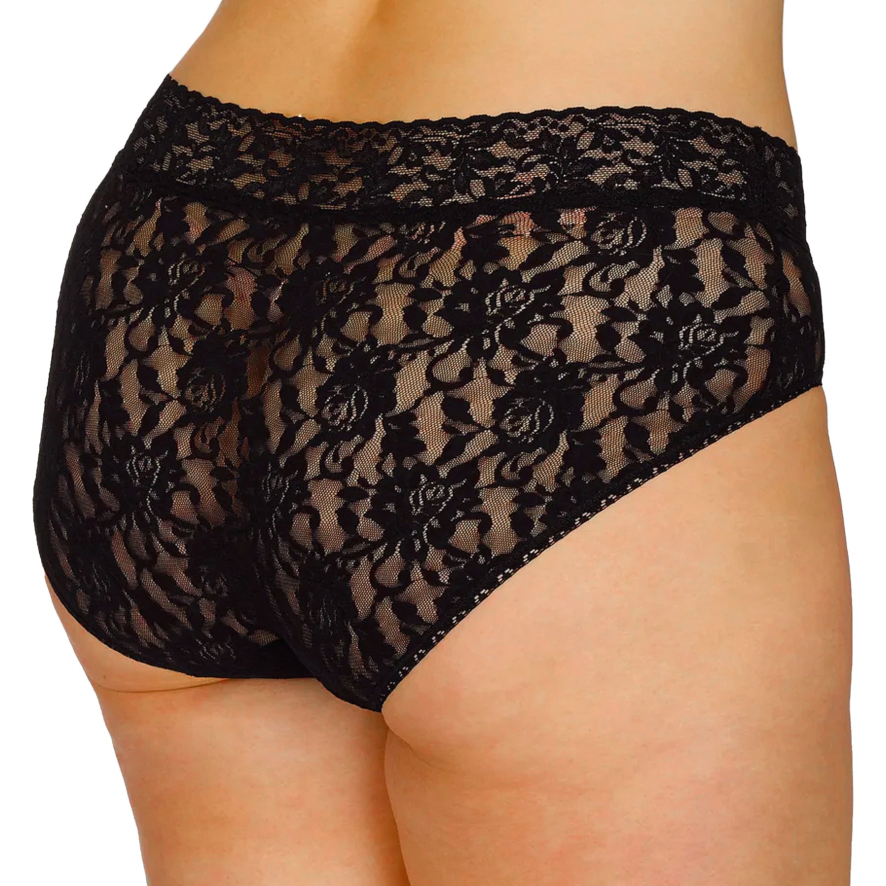 Hanky Panky Plus Size Signature Lace French Brief 461X Black Back