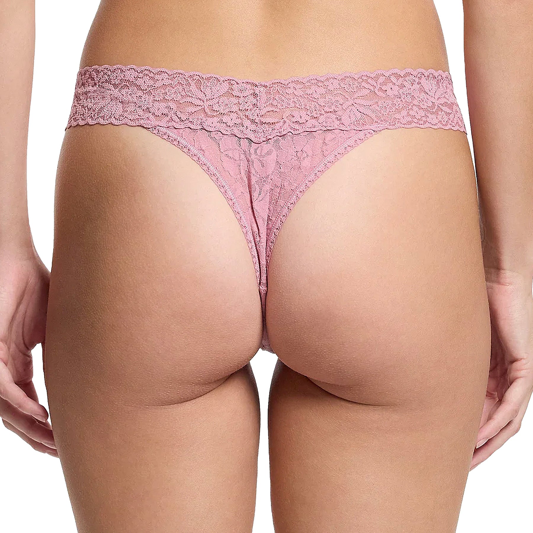 Hanky Panky Re-Leaf Original Rise Thong 5W1184 Mauve Orchid Pink Back