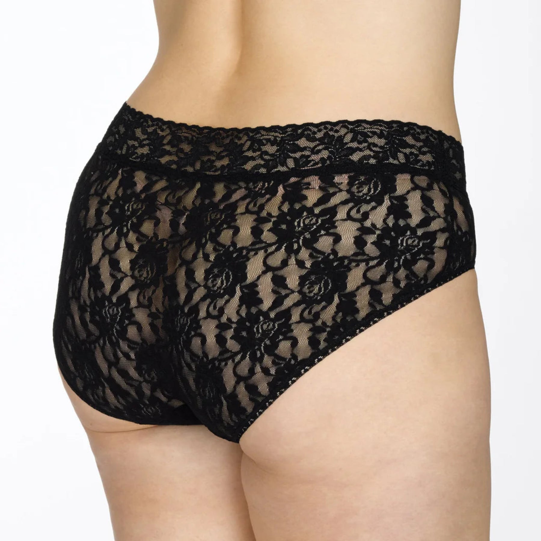 Hanky Panky Plus Size Signature Lace French Brief 461X - Black