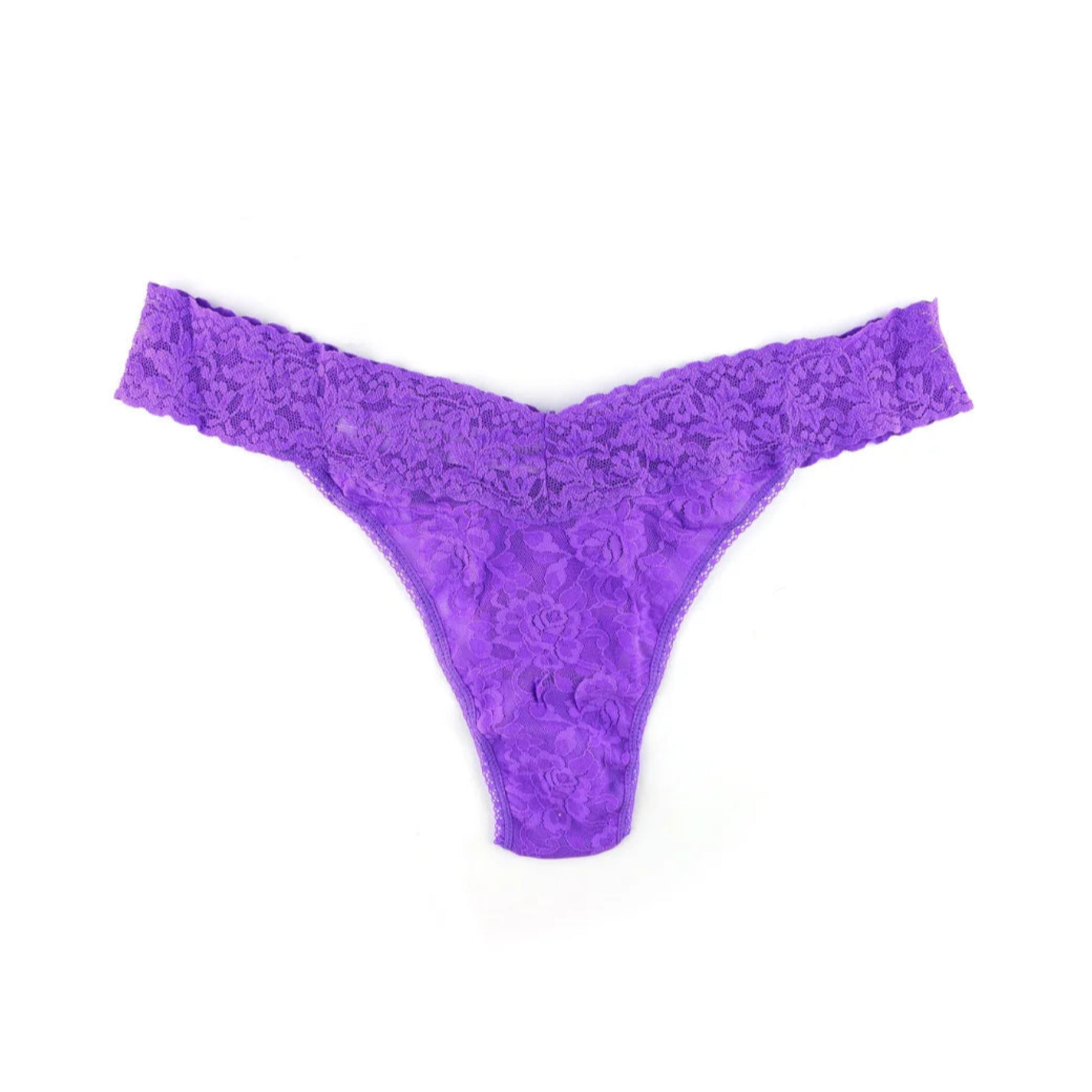 Hanky Panky Signature Lace Original Rise Thong 4811P - Vivid Violet (VDVP)