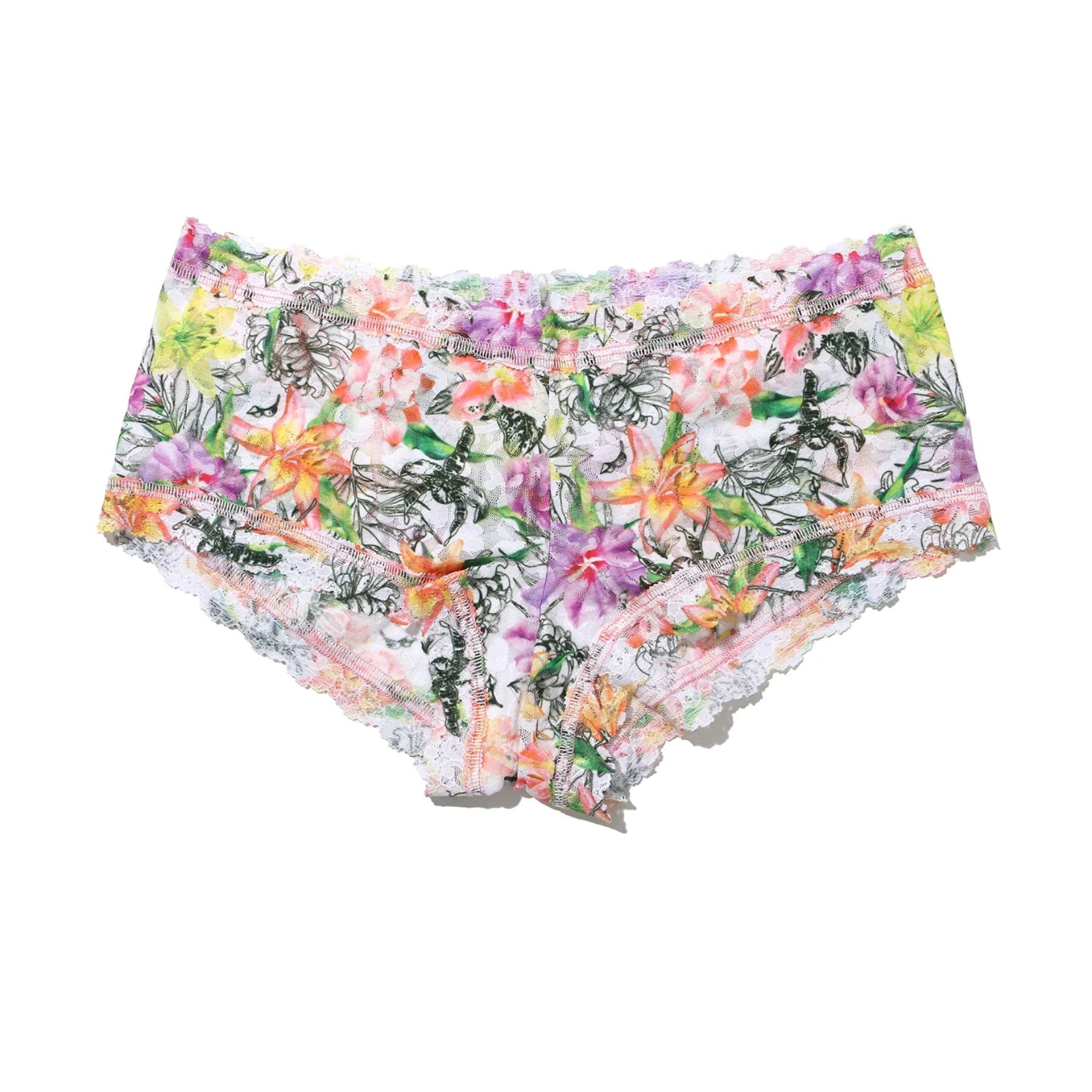 Hanky Panky Printed Signature Lace Boyshort PR4812 - Botany (BOTW)