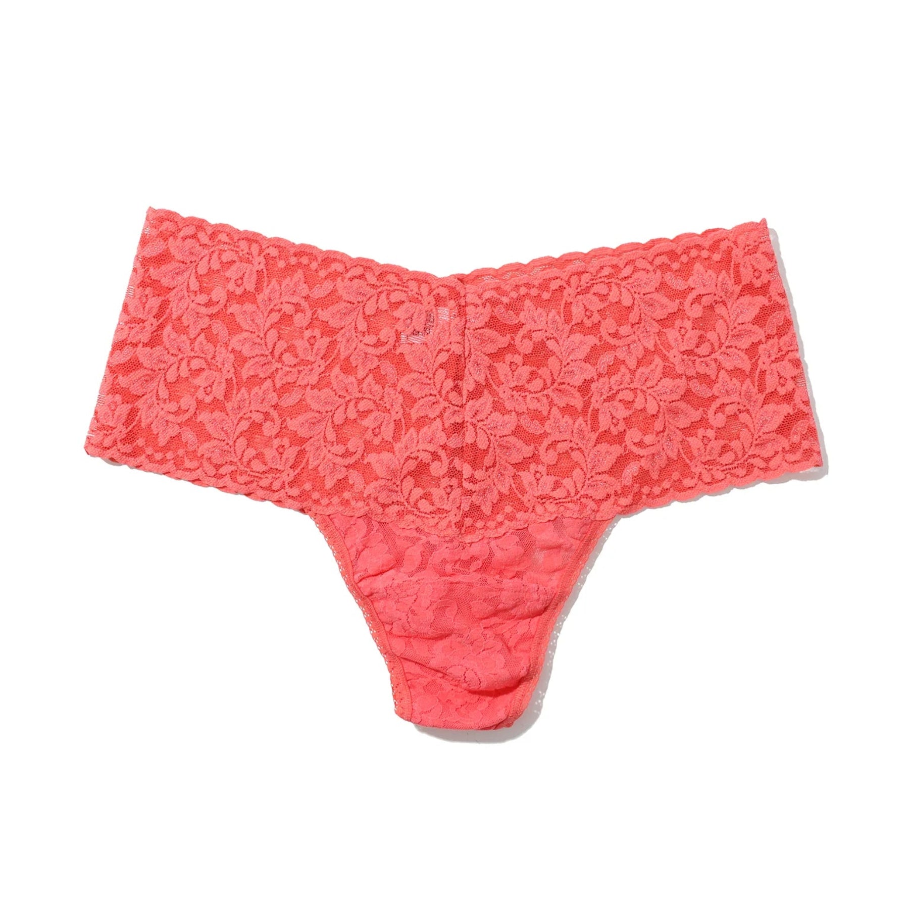 Hanky Panky Signature Lace Retro Thong 9K1926 - Courageous Coral (CCOR)