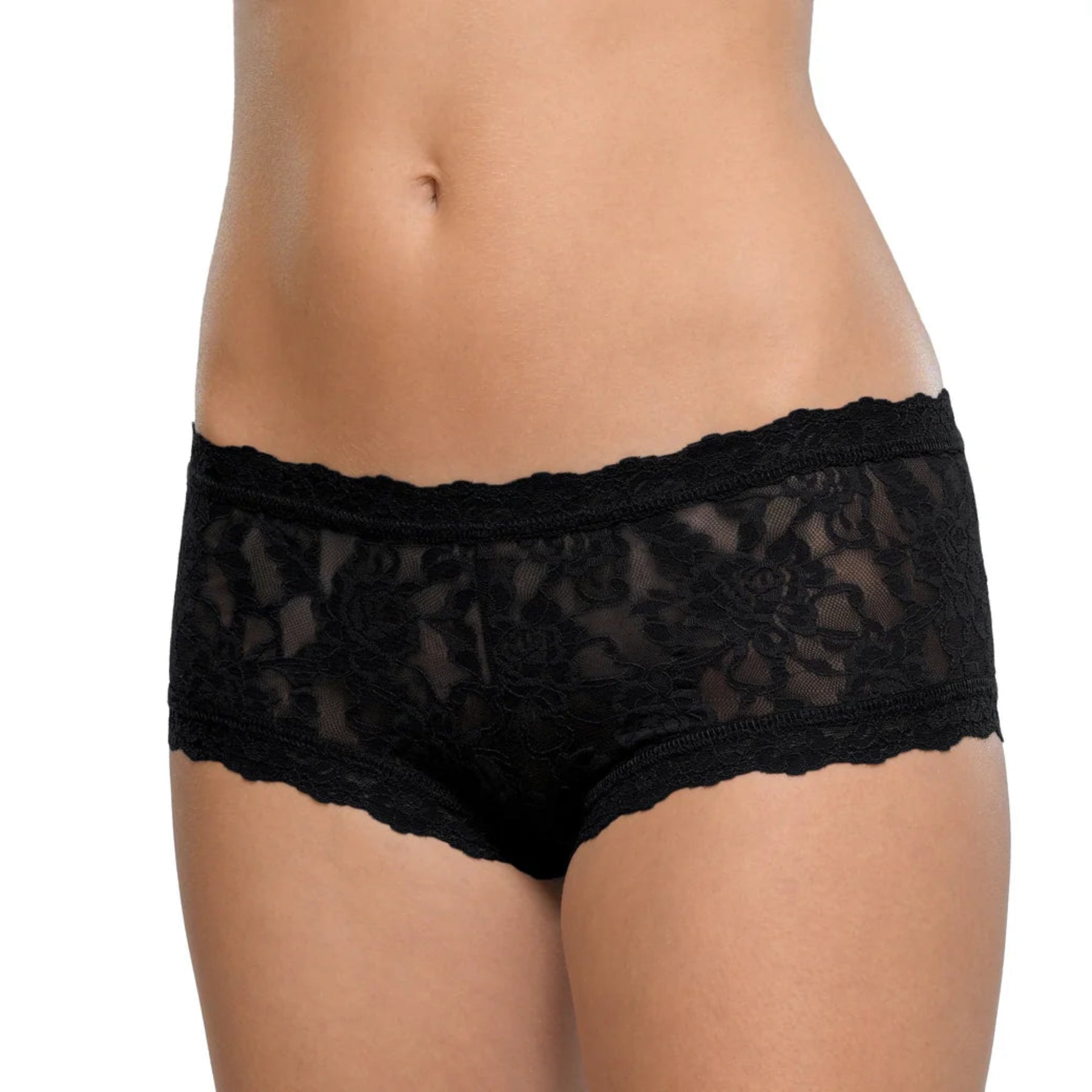 Signature Lace Boyshort 4812 - Black