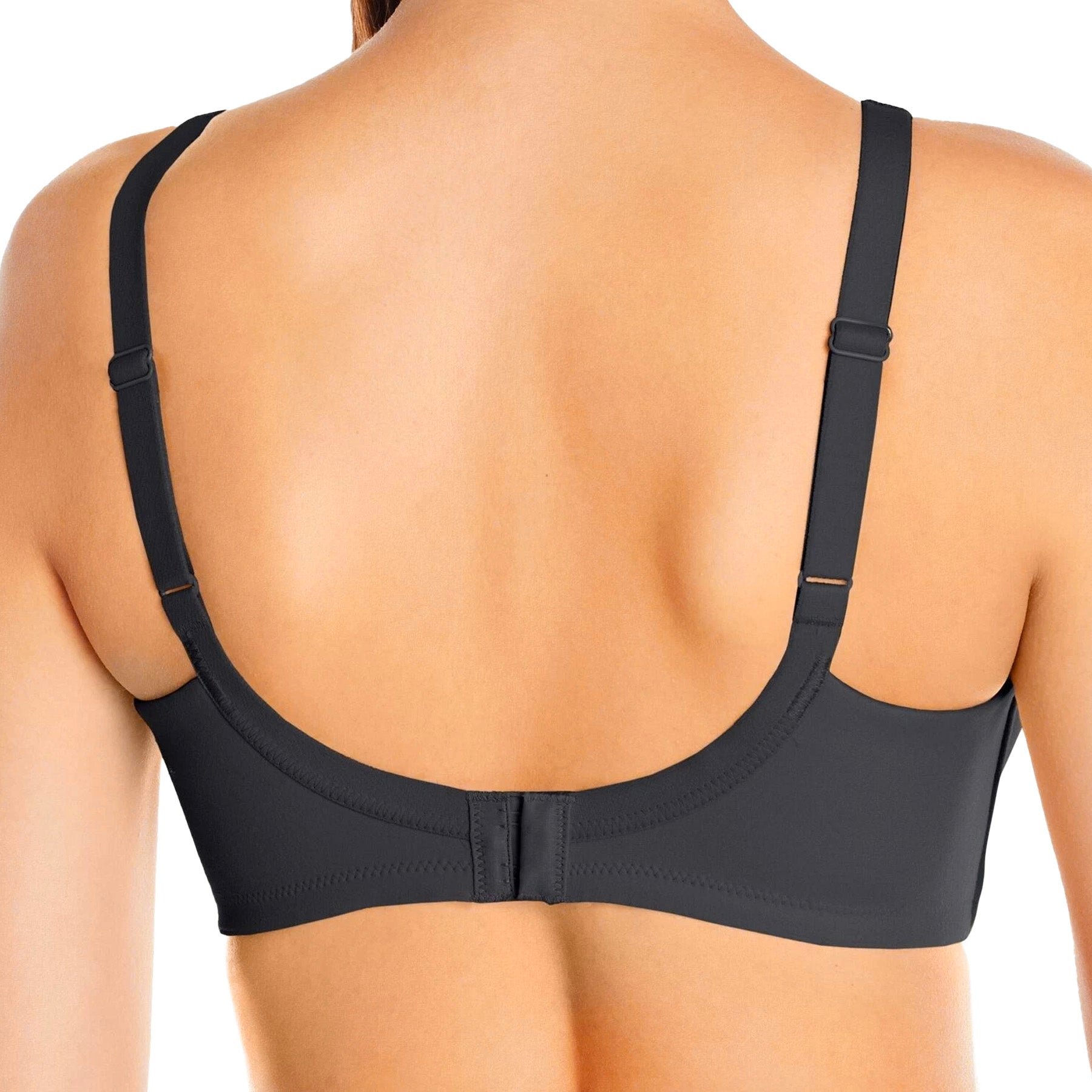 Wacoal How Perfect Full Figure Wire Free Bra 852389 Black Back