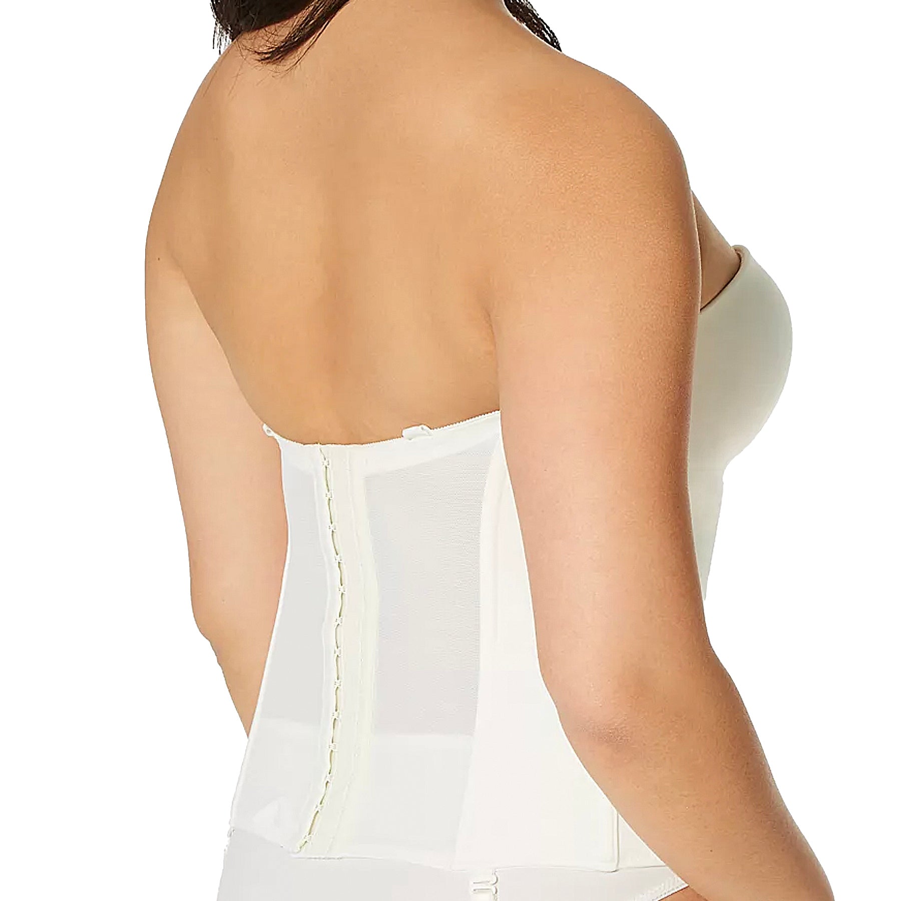 Carnival Invisible Torsolette Longline Bra 426 White Back