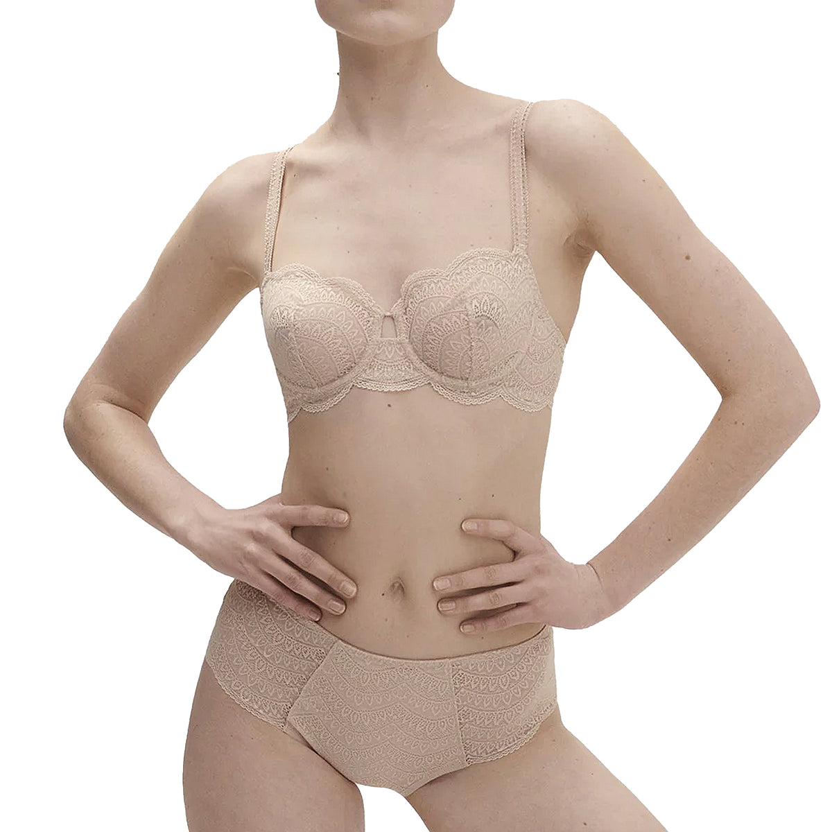 Simone Perele Karma Demi Cup Bra 12V330 Peau Rose Set