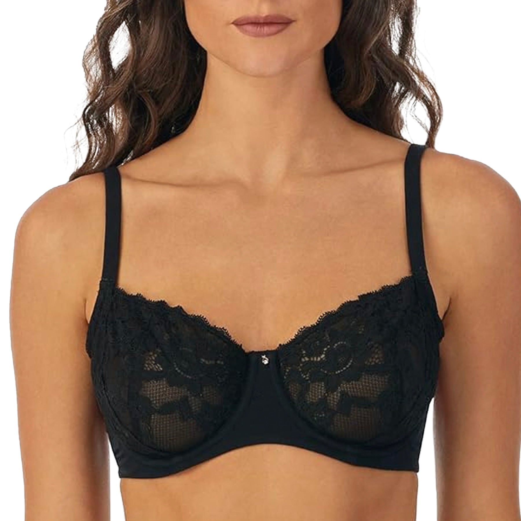 Le Mystere Cotton Touch Unlined Demi 5520 Black Front