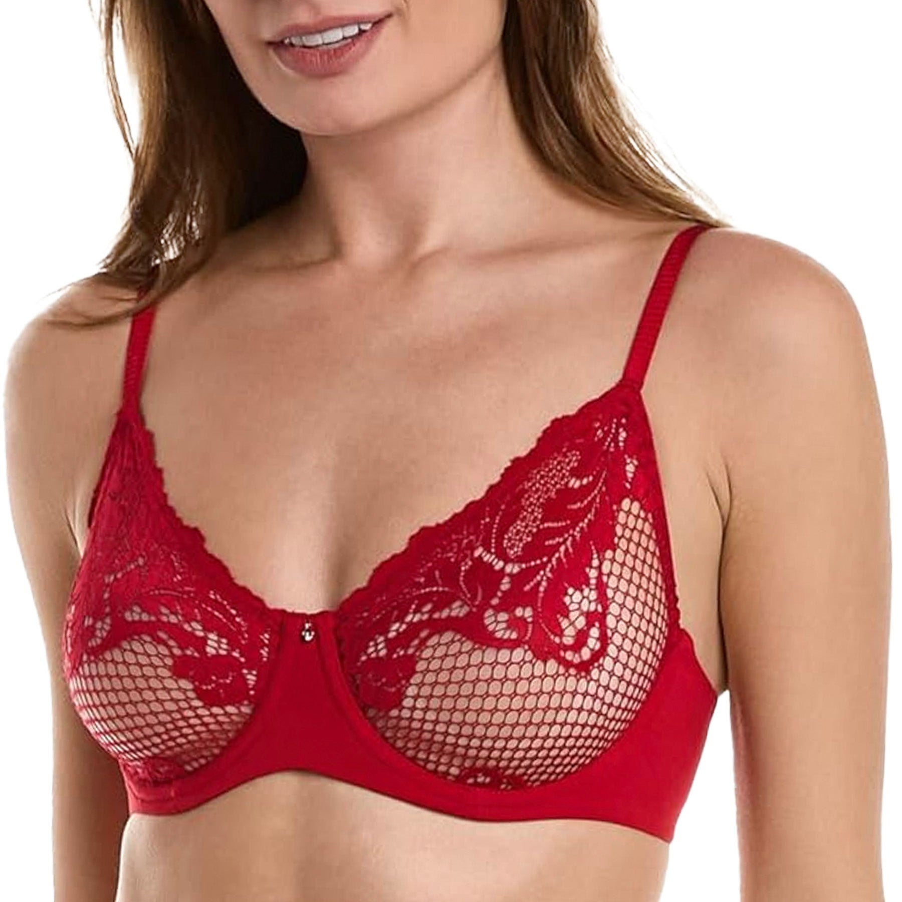 Le Mystere Lace Allure Bra 8246 Ruby Front