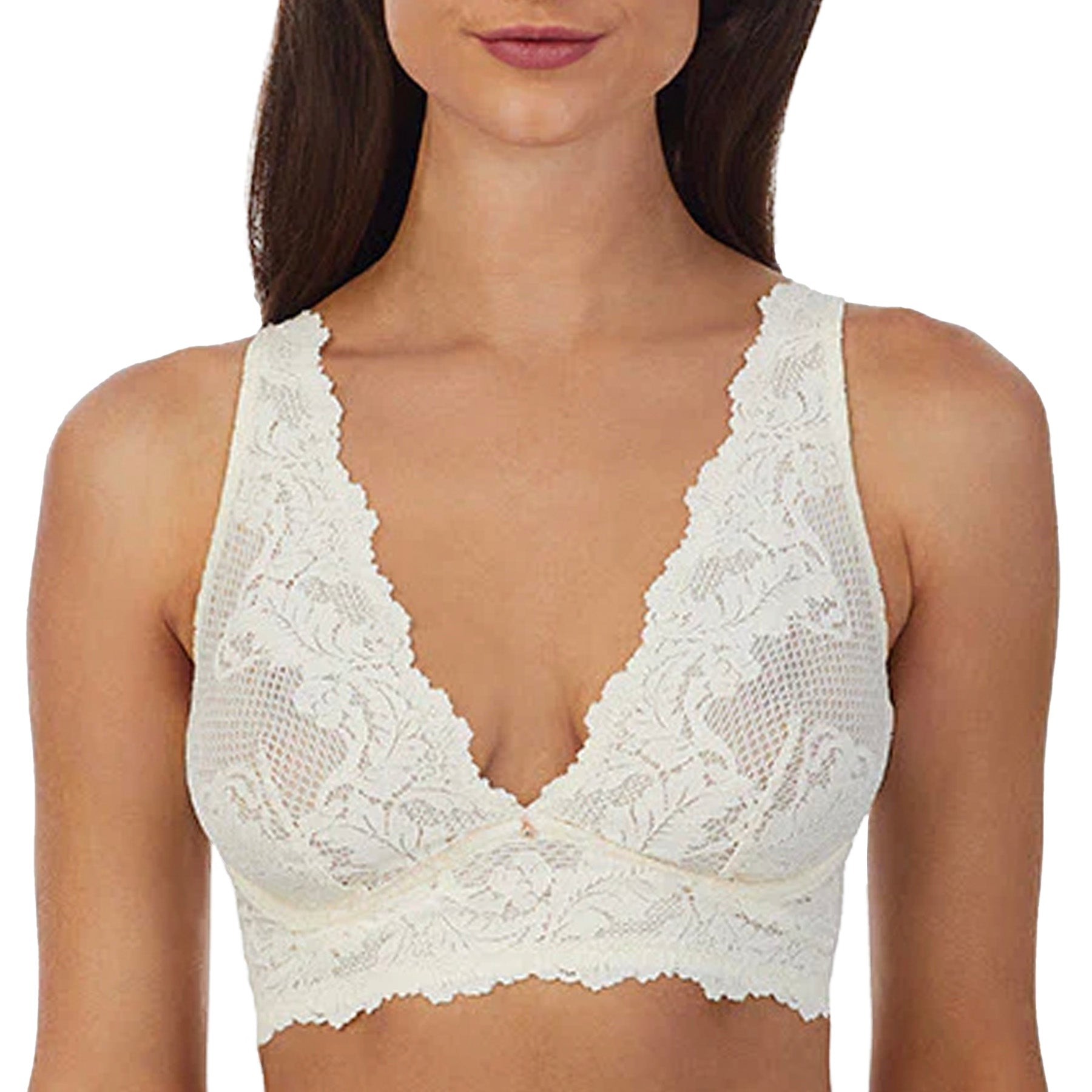 Le Mystere Lace Allure Longline Convertible Bra 3246 Buttercream Front