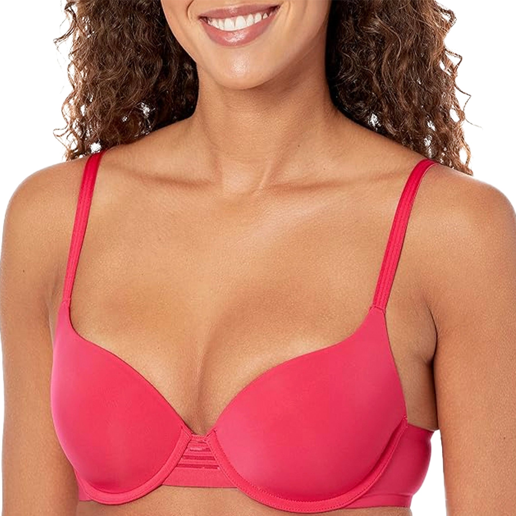 Second Skin Back Smoother Bra 5221 - Bright Pink Front