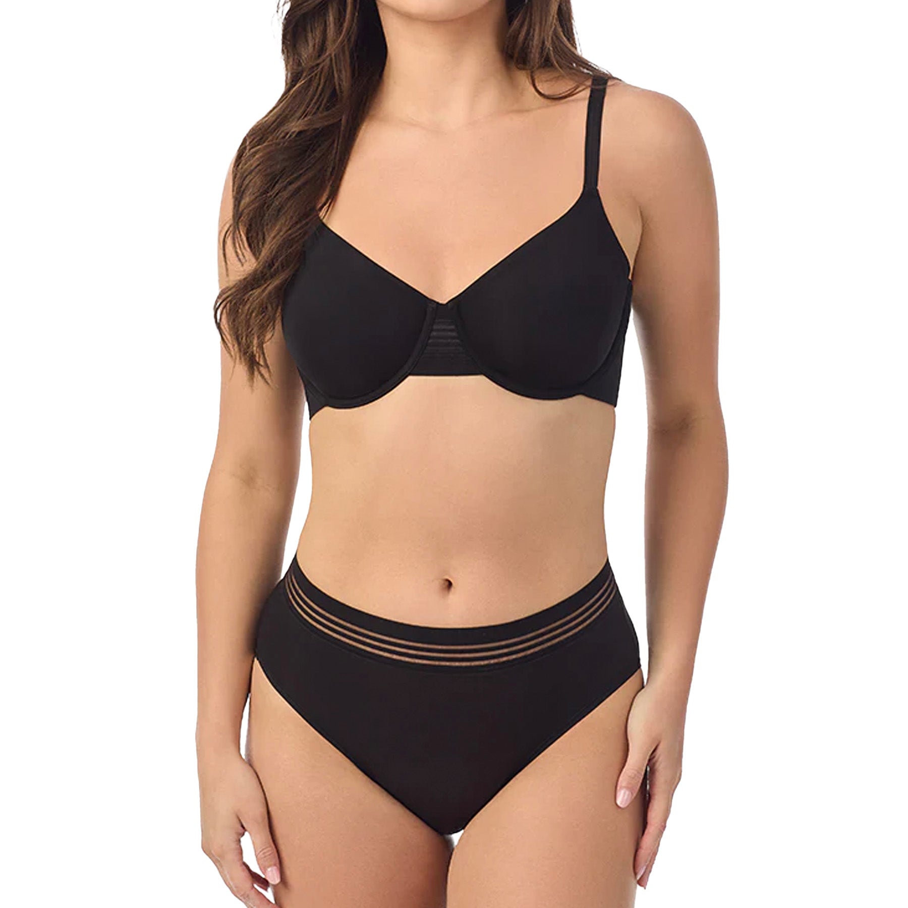 Le Mystere Second Skin Minimizer Bra 7721 Black Set