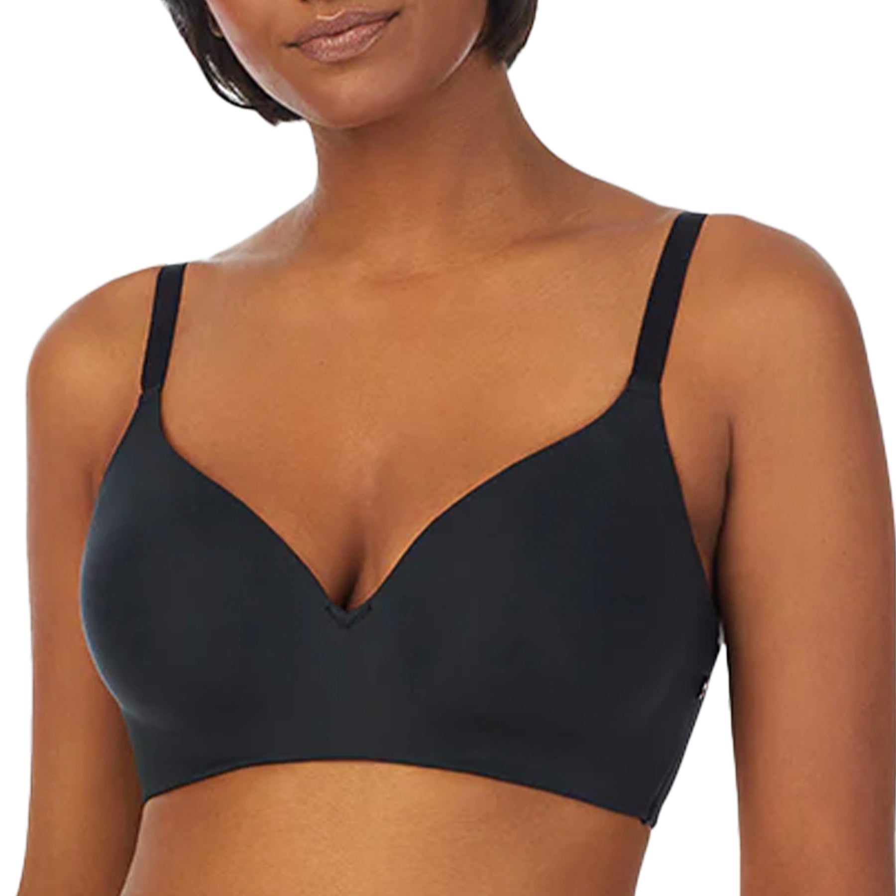 Le Mystere Signature Comfort Wireless Bra 7714 Black Front
