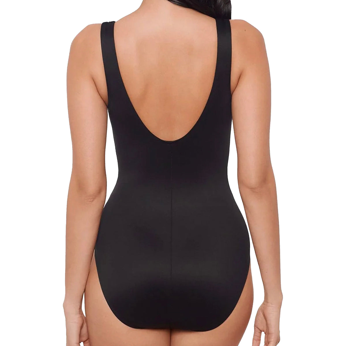 Miraclesuit Network News Evoke One-Piece Swimsuit 6566090 Black Back