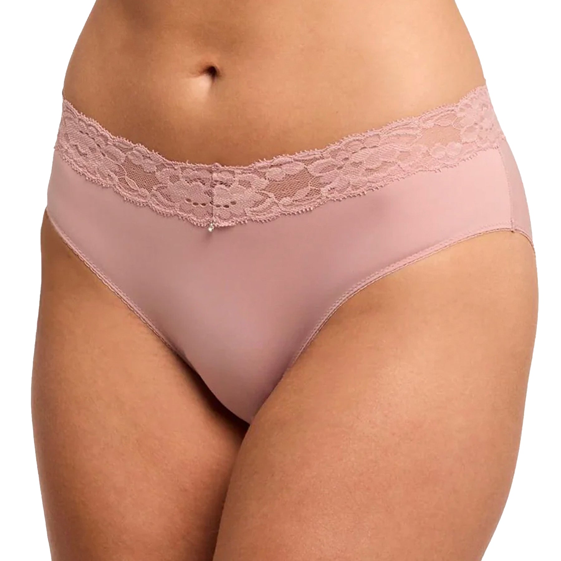 Montelle Essentials High-Cut Brief Panty 9004 Ballet Pink Front
