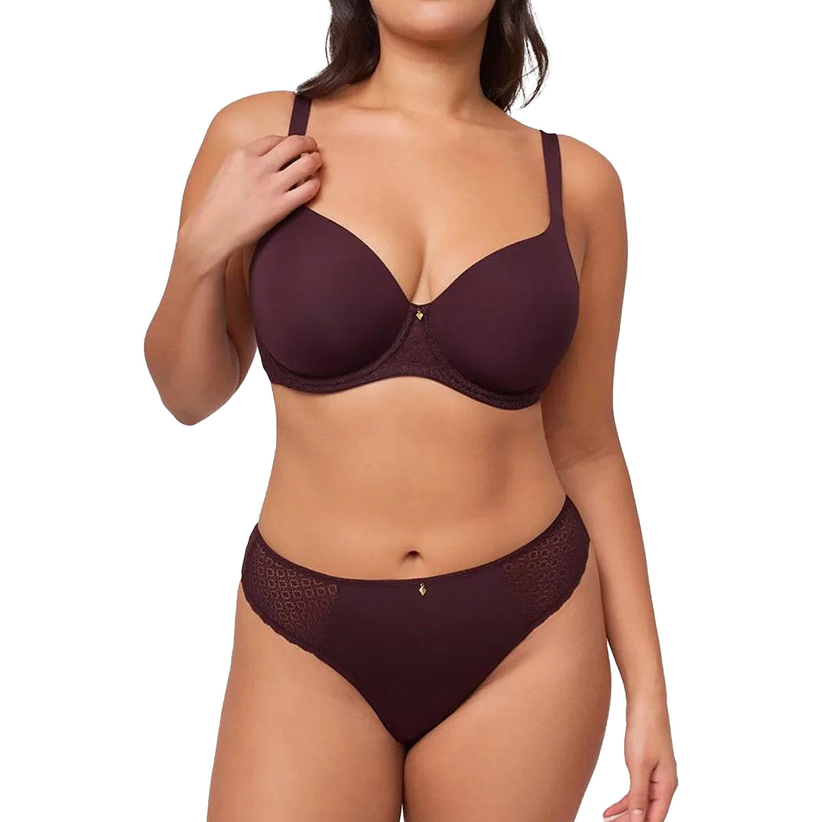 Montelle Pure Plus Full Cup T-Shirt Bra 9320 Fudge Set