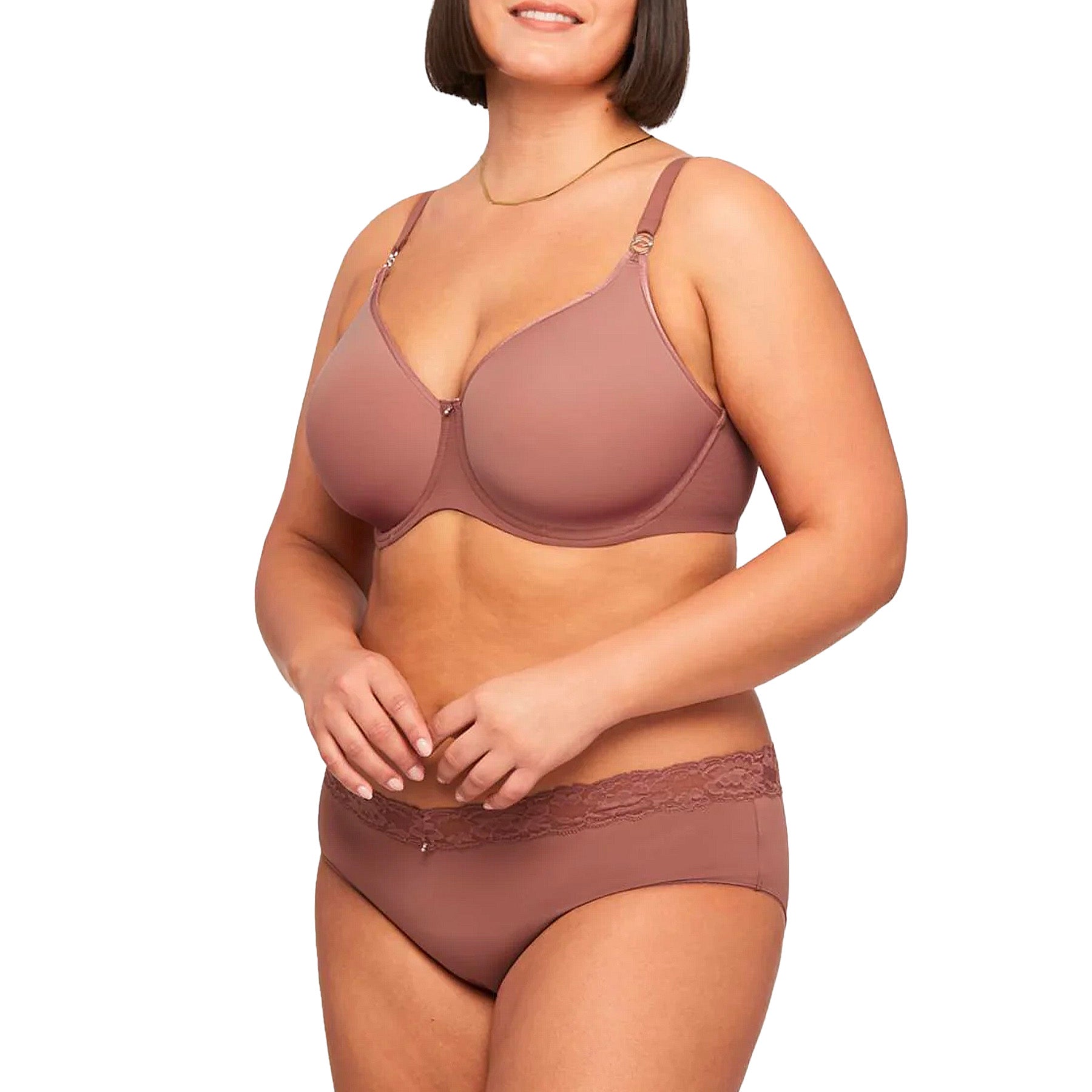 Montelle Sublime Spacer T-Shirt Bra 9321 Pecan Set