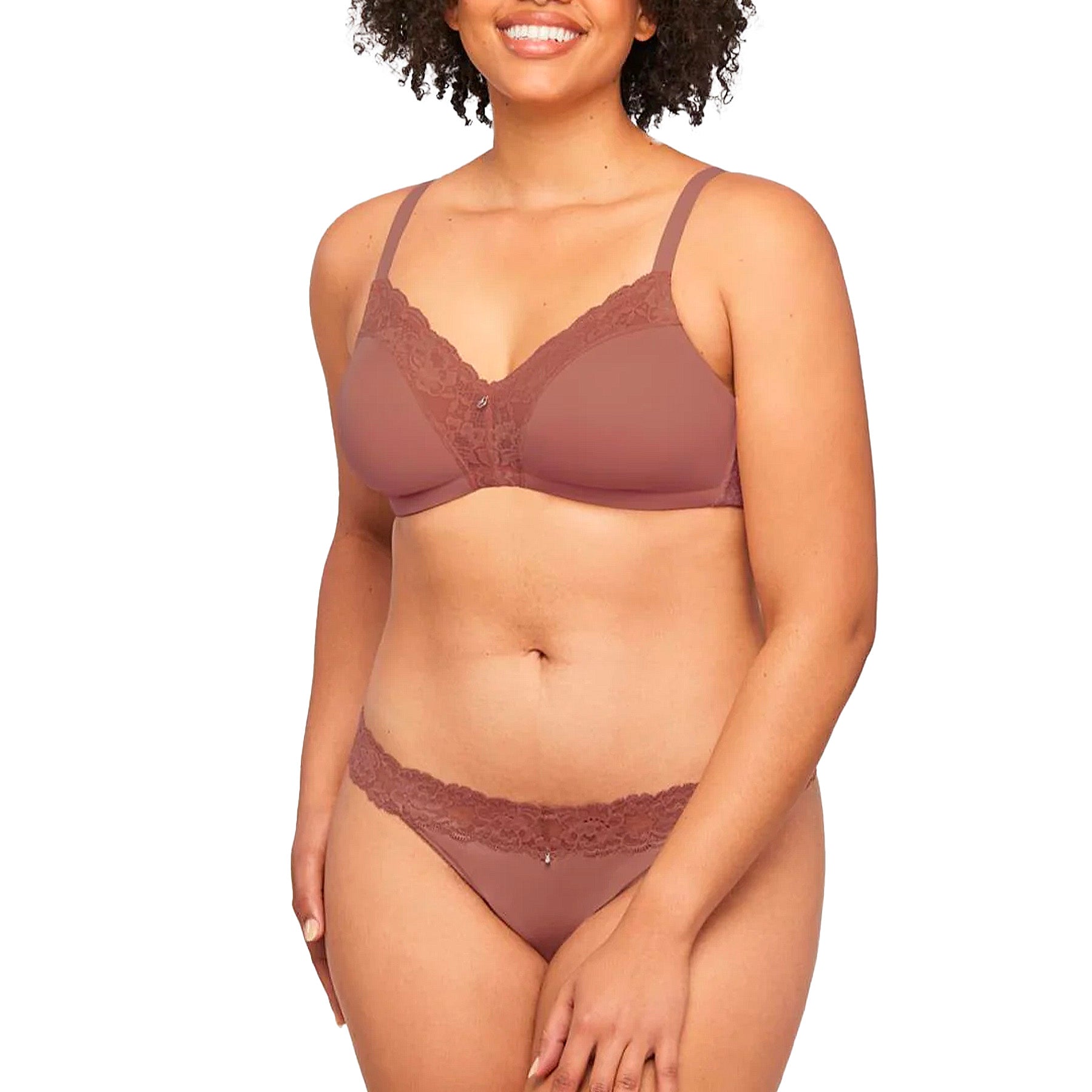 Montelle Wire-Free Dream Bra 9326 Pecan Set