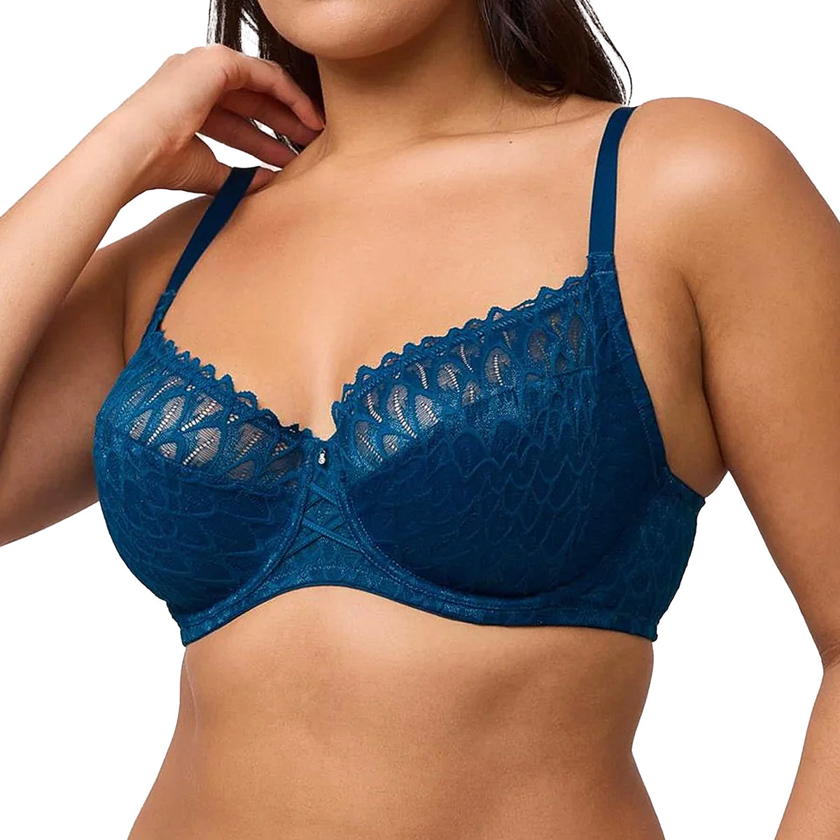 Montelle Lacy Muse Bra 9348 Peacock Front