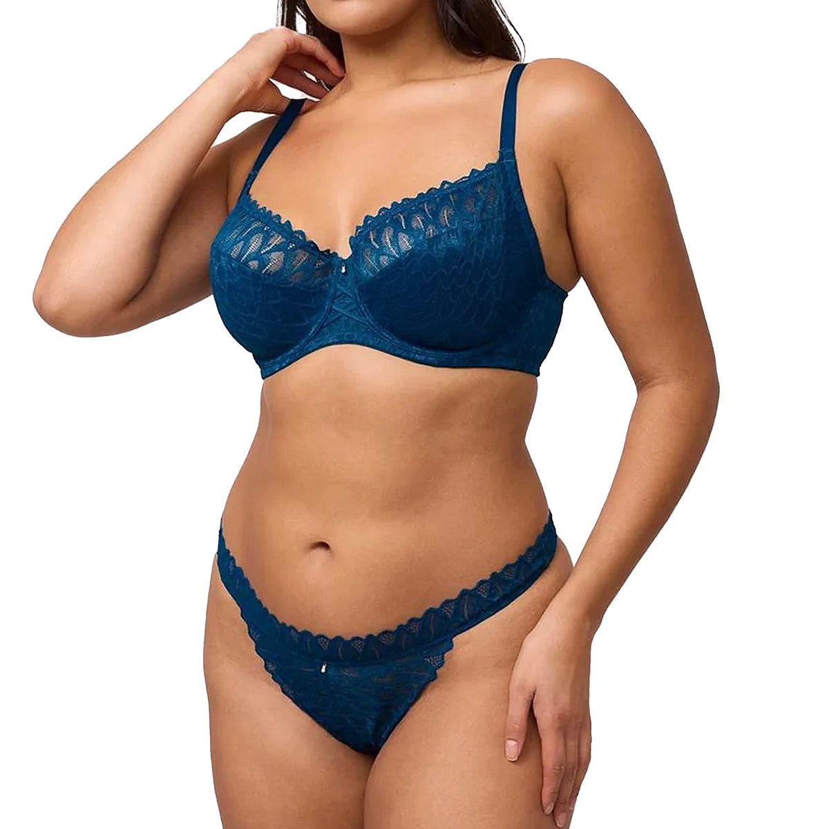 Montelle Lacy Muse Bra 9348 Peacock Set