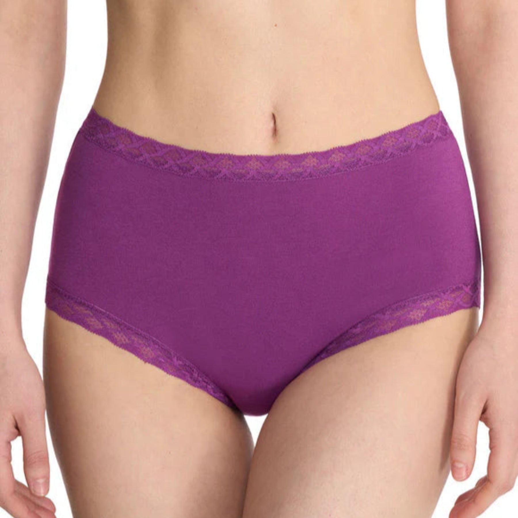 Natori Bliss Cotton Full Brief Panty 755058 - Bright Grape