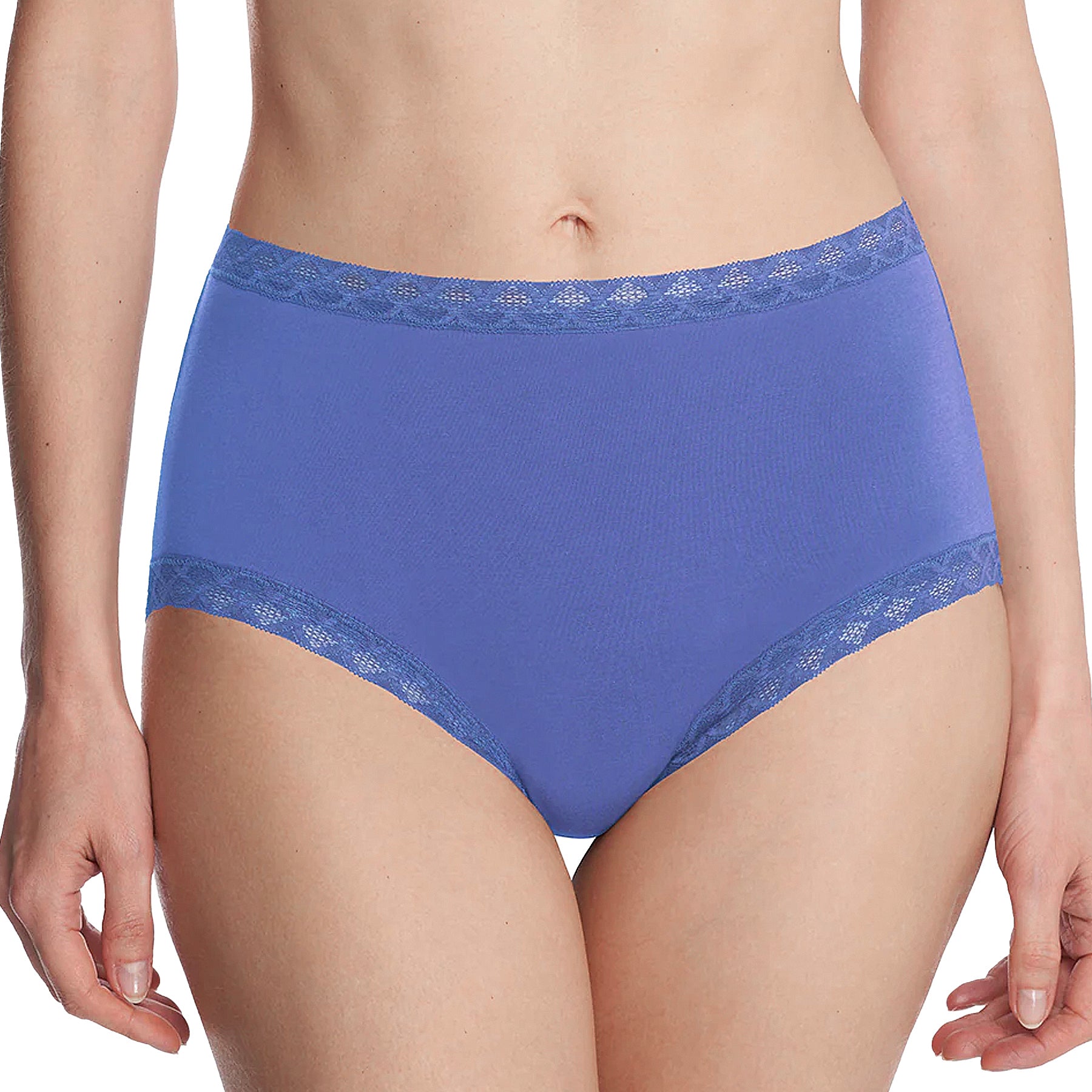 Natori Bliss Cotton Full Brief Panty 755058 French Blue Front