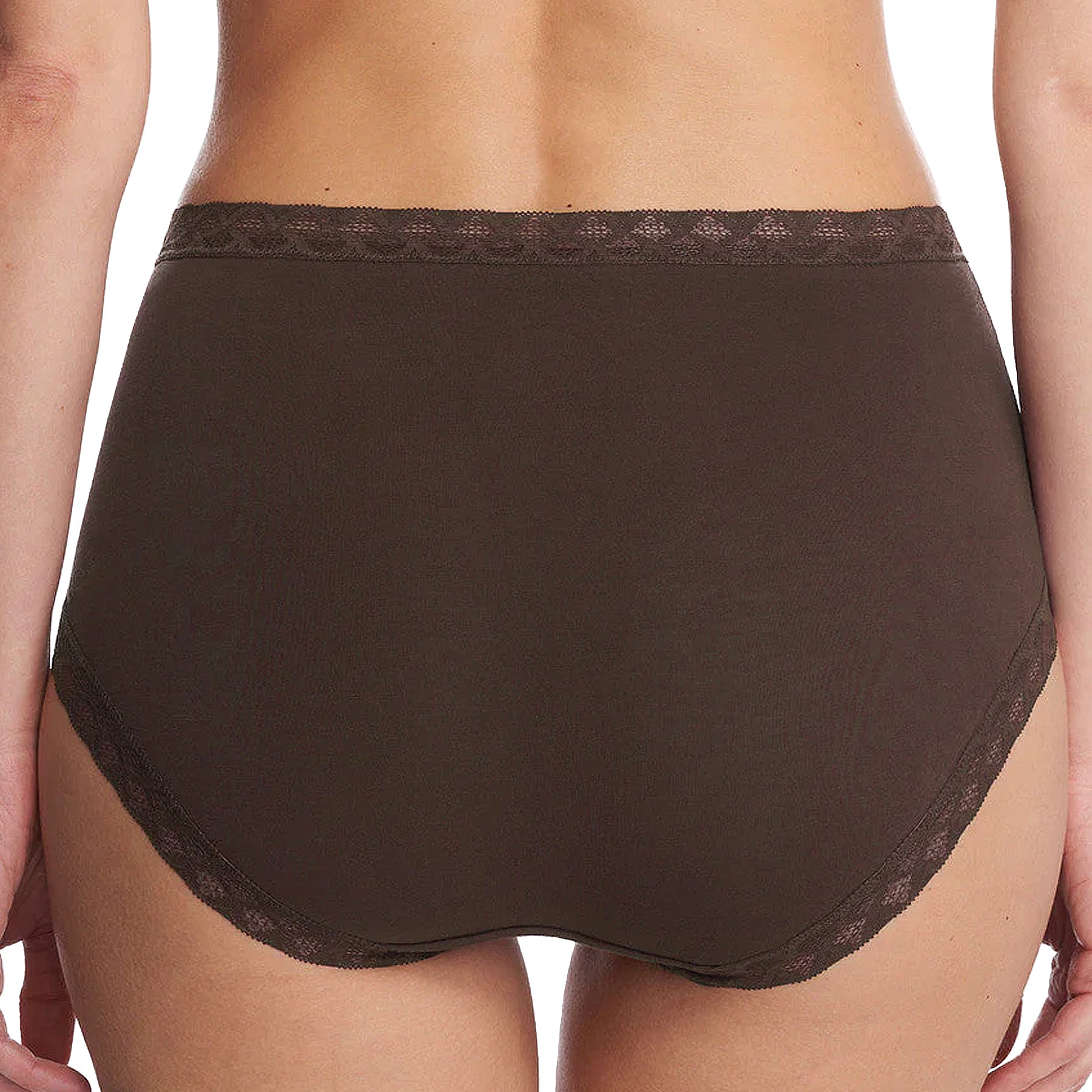 Natori Bliss Cotton Full Brief Panty 755058 French Roast Back