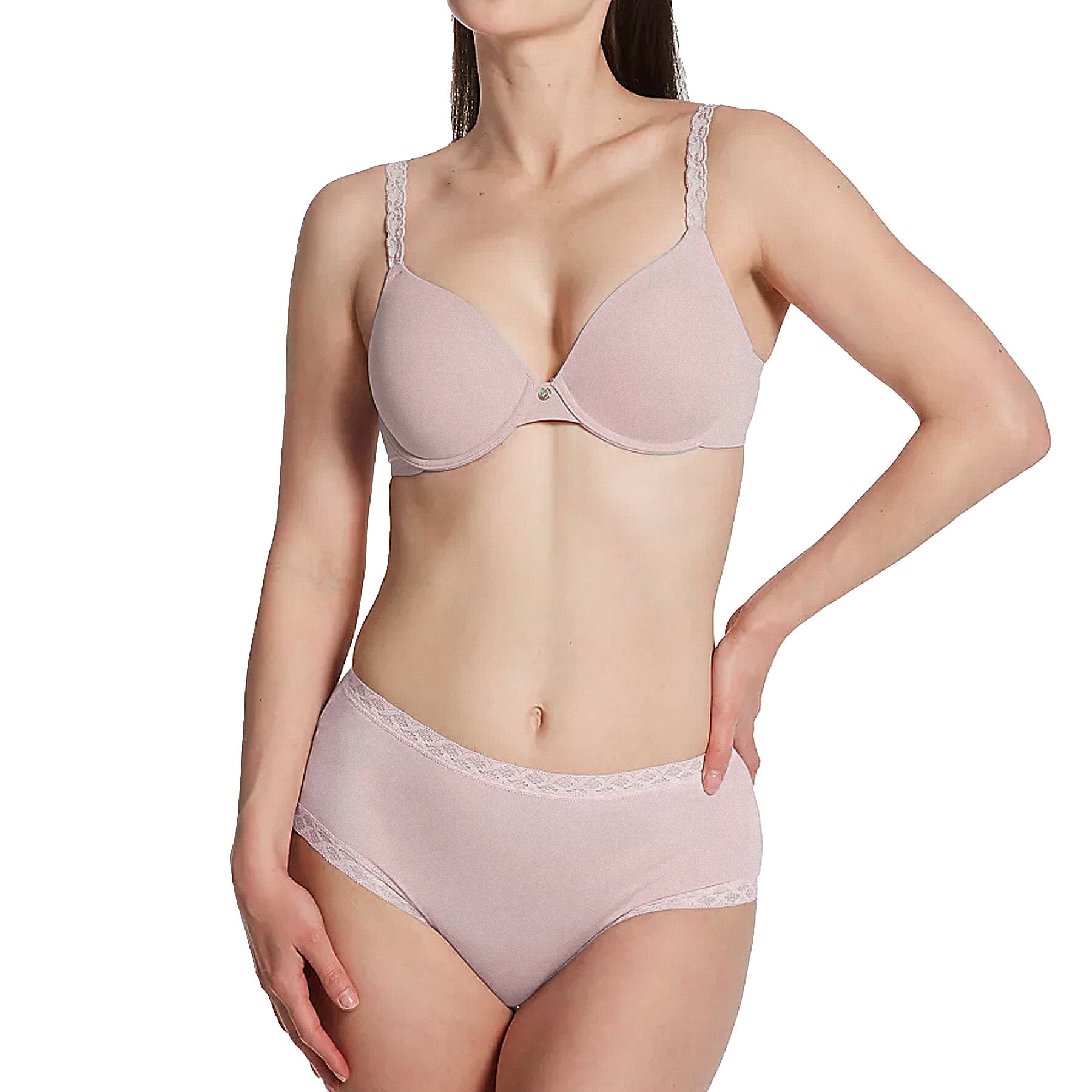 Natori Bliss Cotton Full Brief Panty 755058 Mulberry Set