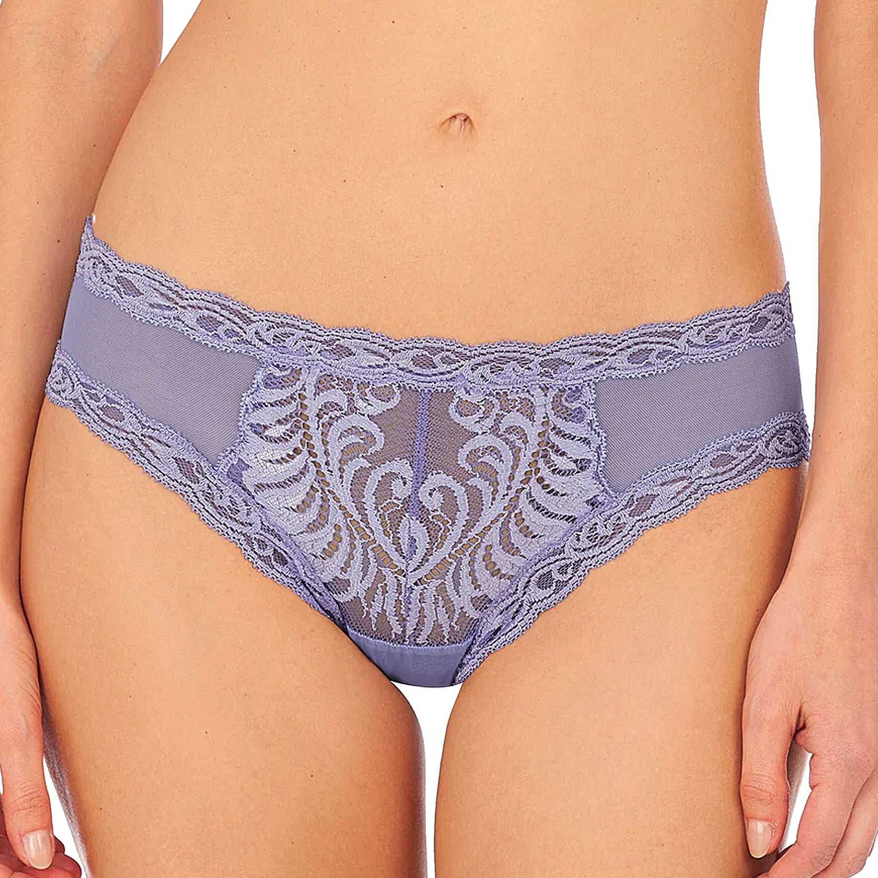 Natori Feathers Hipster Panty 753023 Bluebell Front