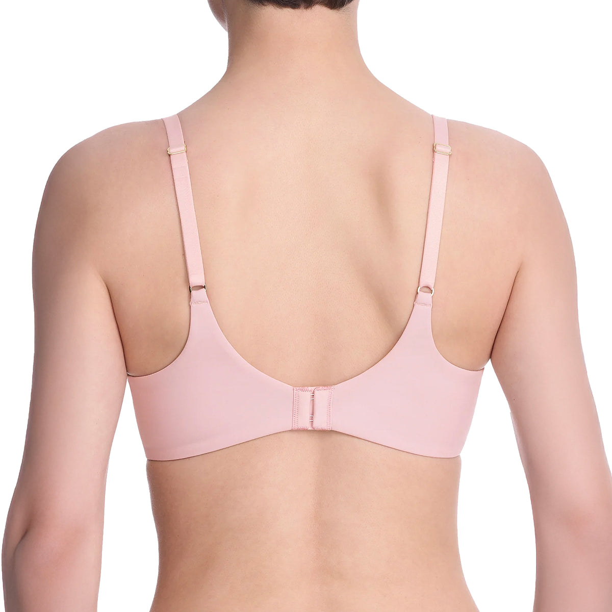 Natori Love Lace Underwire T-Shirt Bra 724351 Pink Pearl White Back