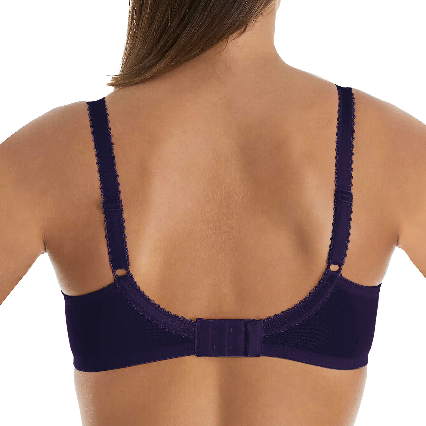 Fut Fully Yours Nicole See-Thru Lace Underwire Bra B2271 Purple Lilac Rear View