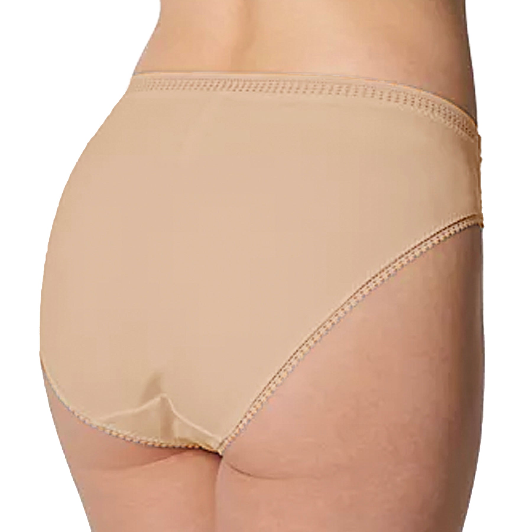 OnGossamer Cabana Cotton Hi-Cut Brief Nude Back