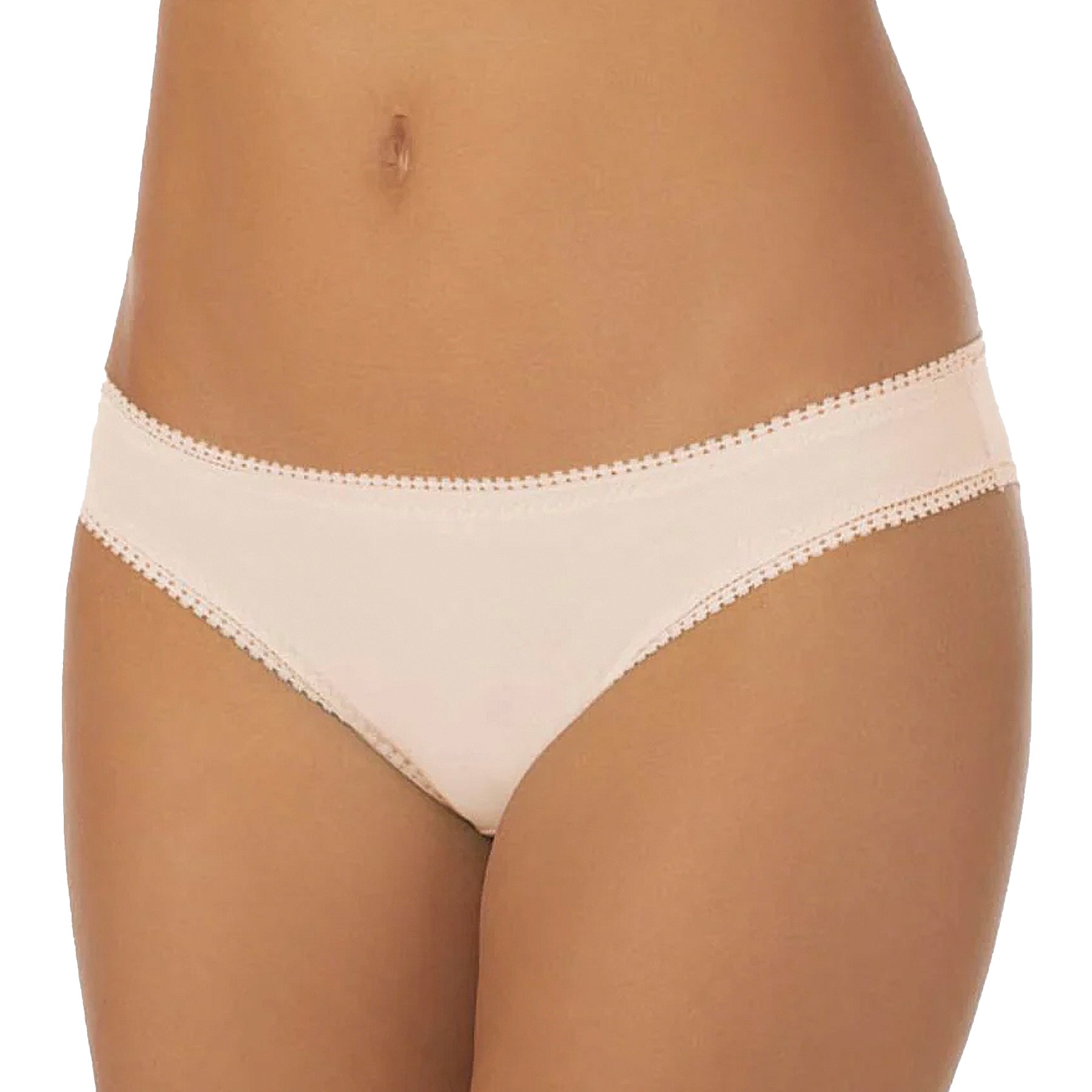 OnGossamer Cabana Cotton Hip Bikini 1402 Champagne Front