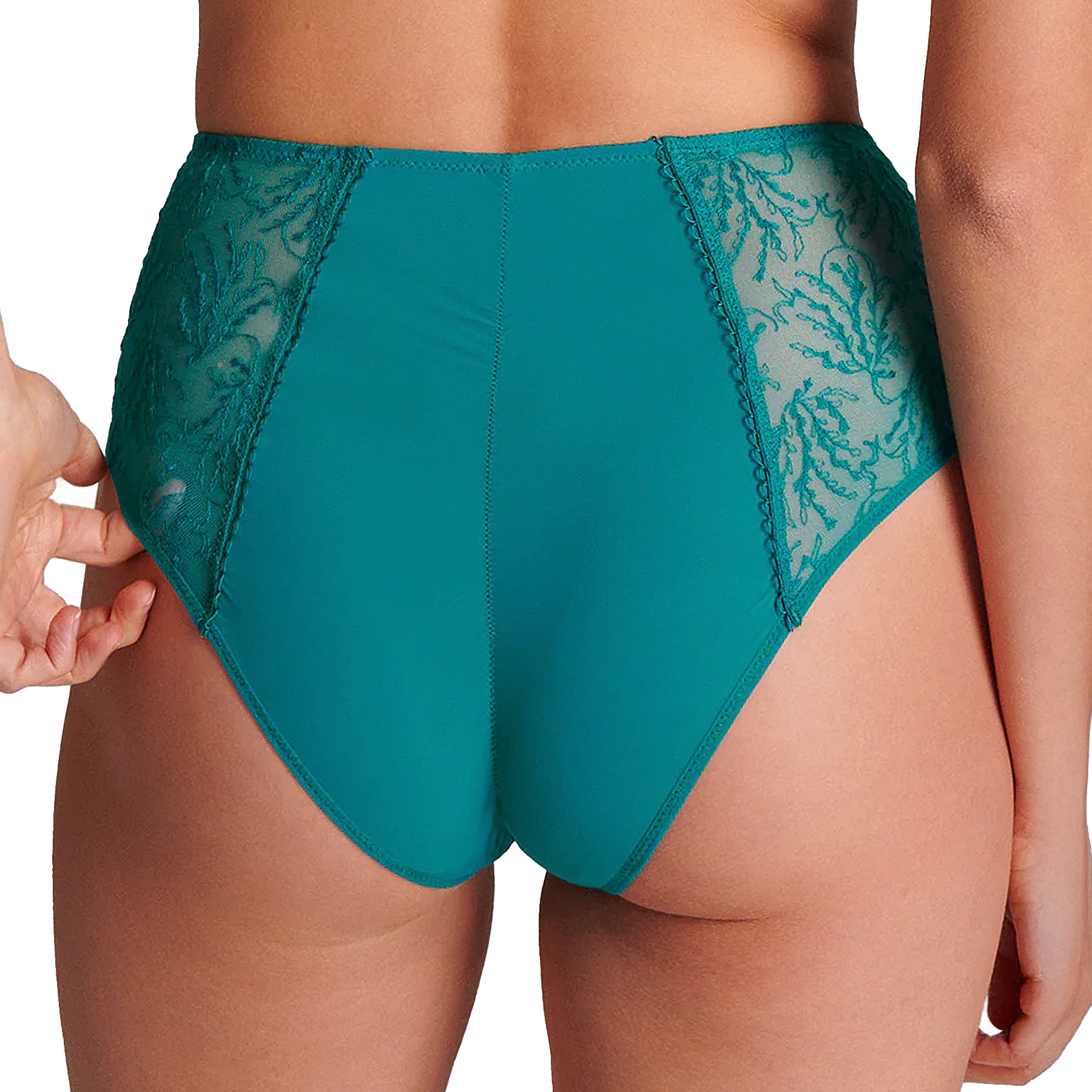 Simone Perele Opaline Retro Brief 1B2770 Emerald Green Back