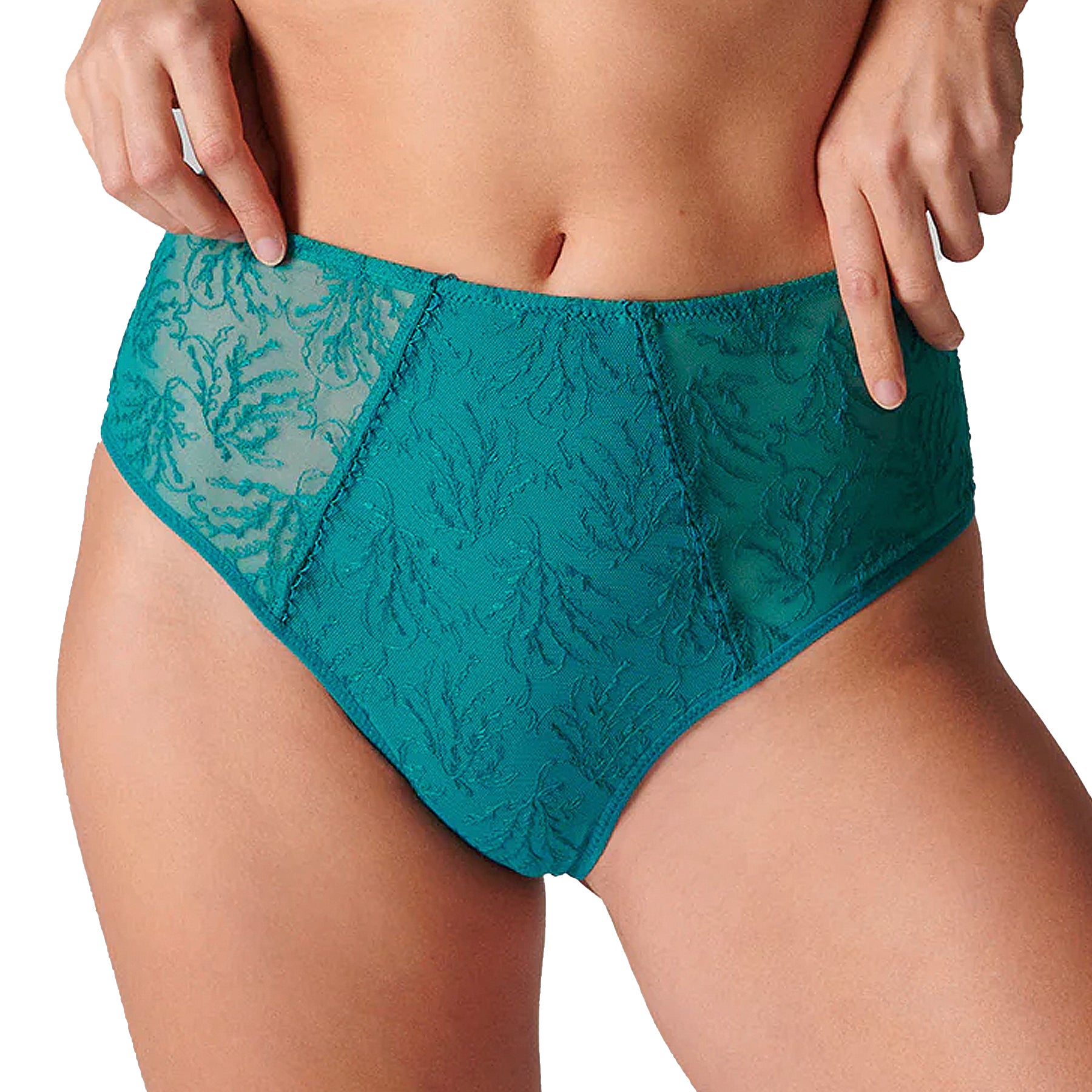 Simone Perele Opaline Retro Brief 1B2770 Emerald Green Front