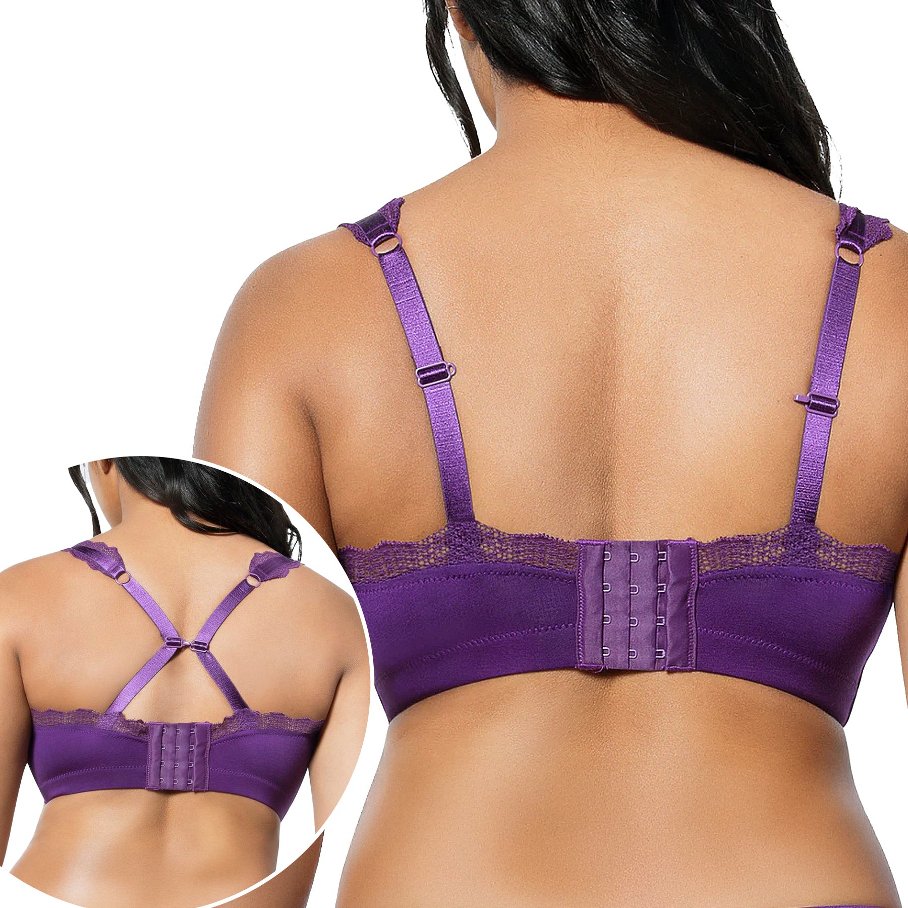 Parfait Dalis Bralette P5641 Amethyst Back