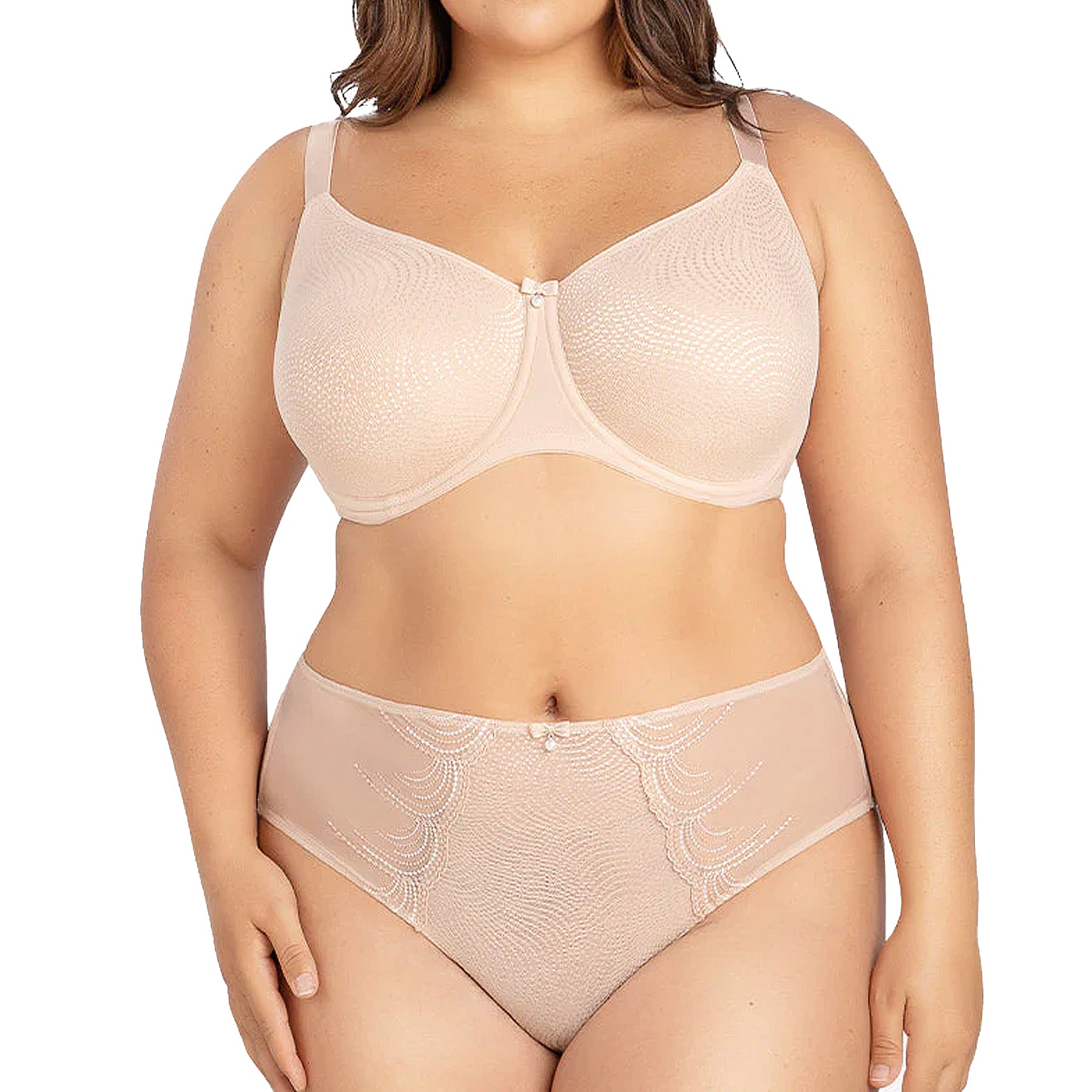 Parfait Pearl Non-Padded Seamless Minimizer P60921 Cameo Rose Set