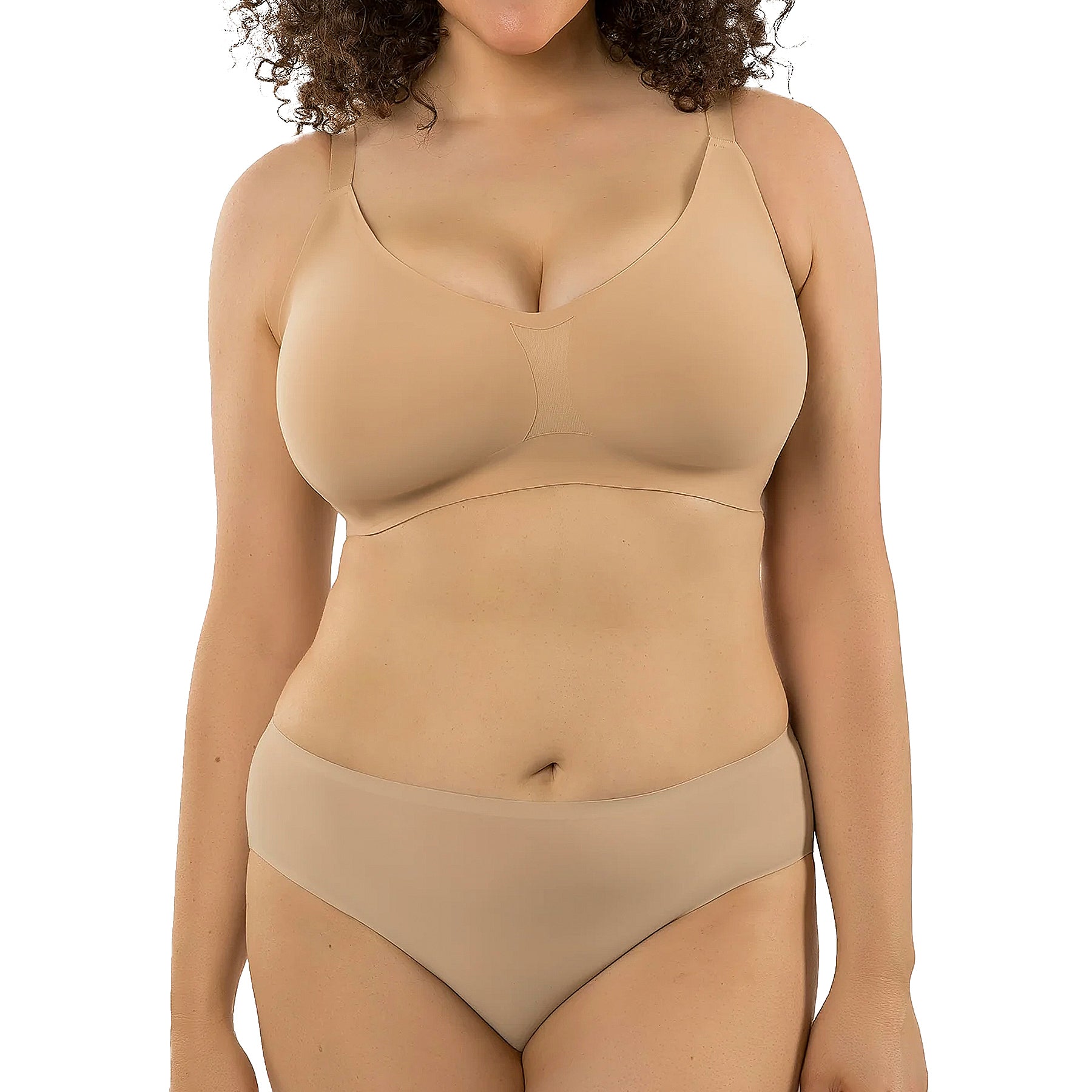 Parfait Simplicity Seamless Wireless Contour Bra P2400 Bare Set