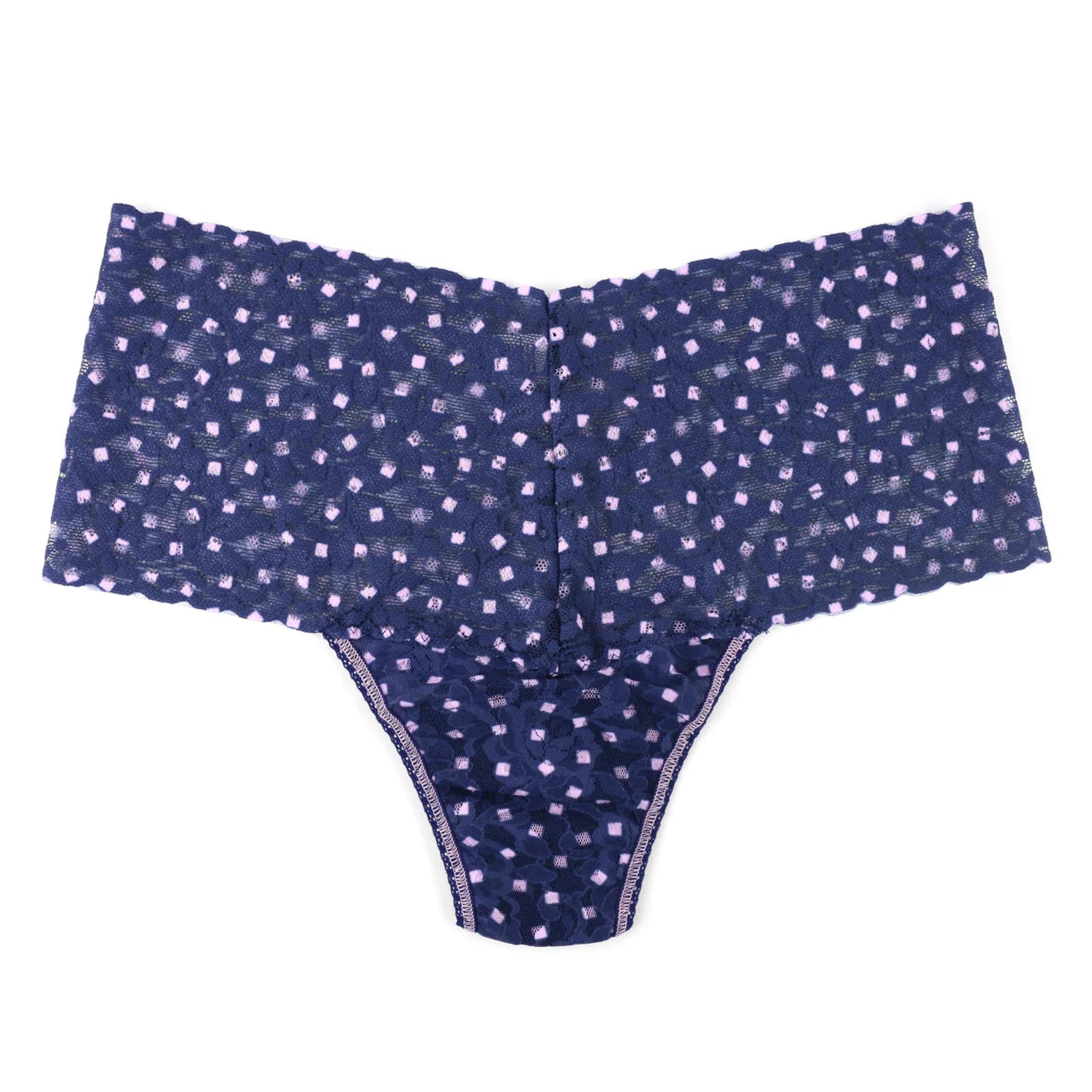 Printed Retro Lace Thong PR9K1926 - Square Root