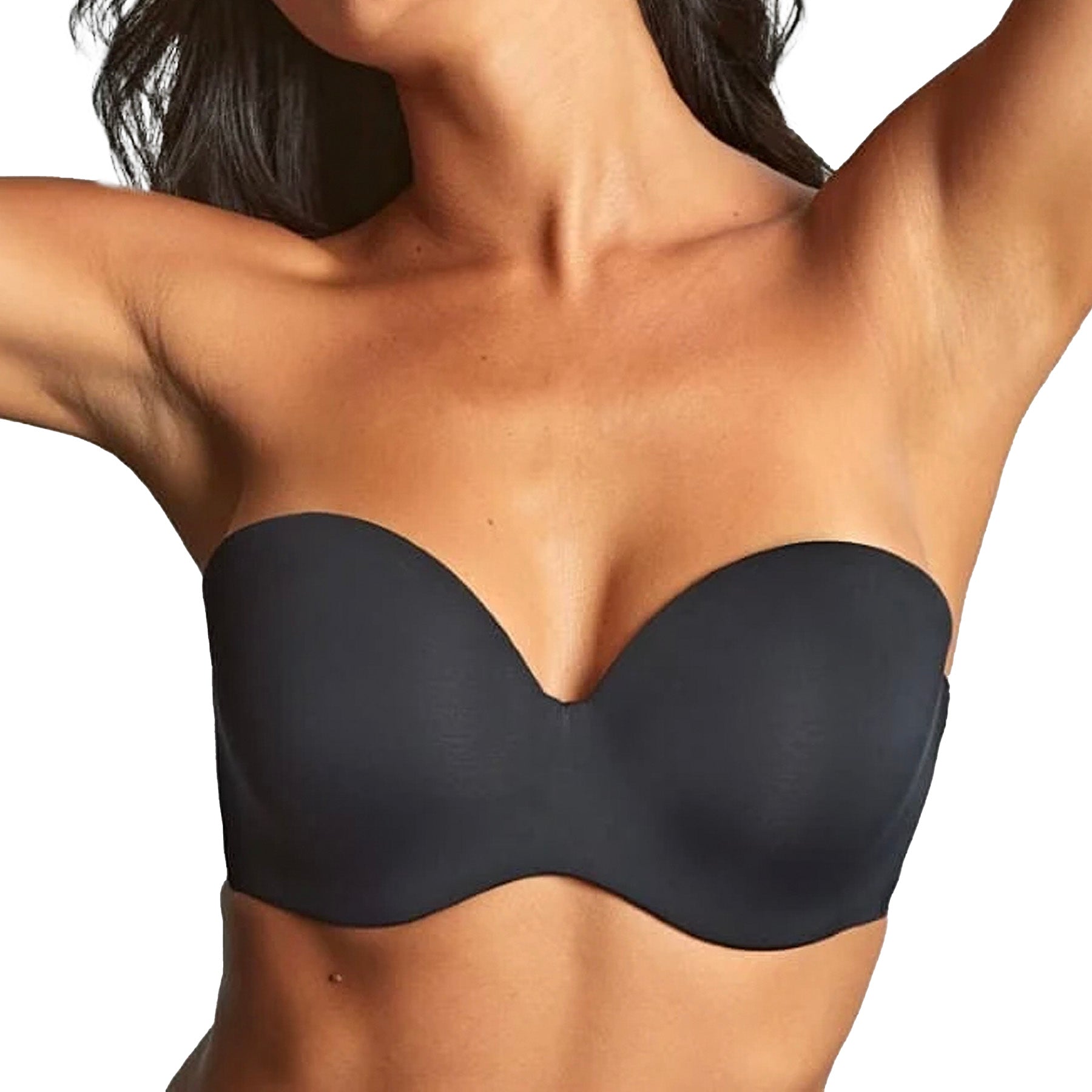 Panache 365 Molded Underwire Strapless Bra 10900 Black Front