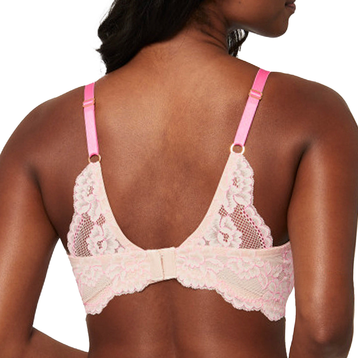 Montelle Pillow Talk Keyhole Balconette Bra 9514 Pink Back