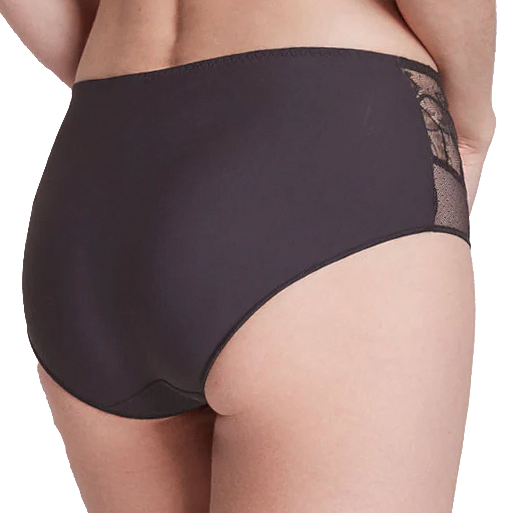 Simone Perele Promesse Retro Brief 12H770 Deep Charcoal Back