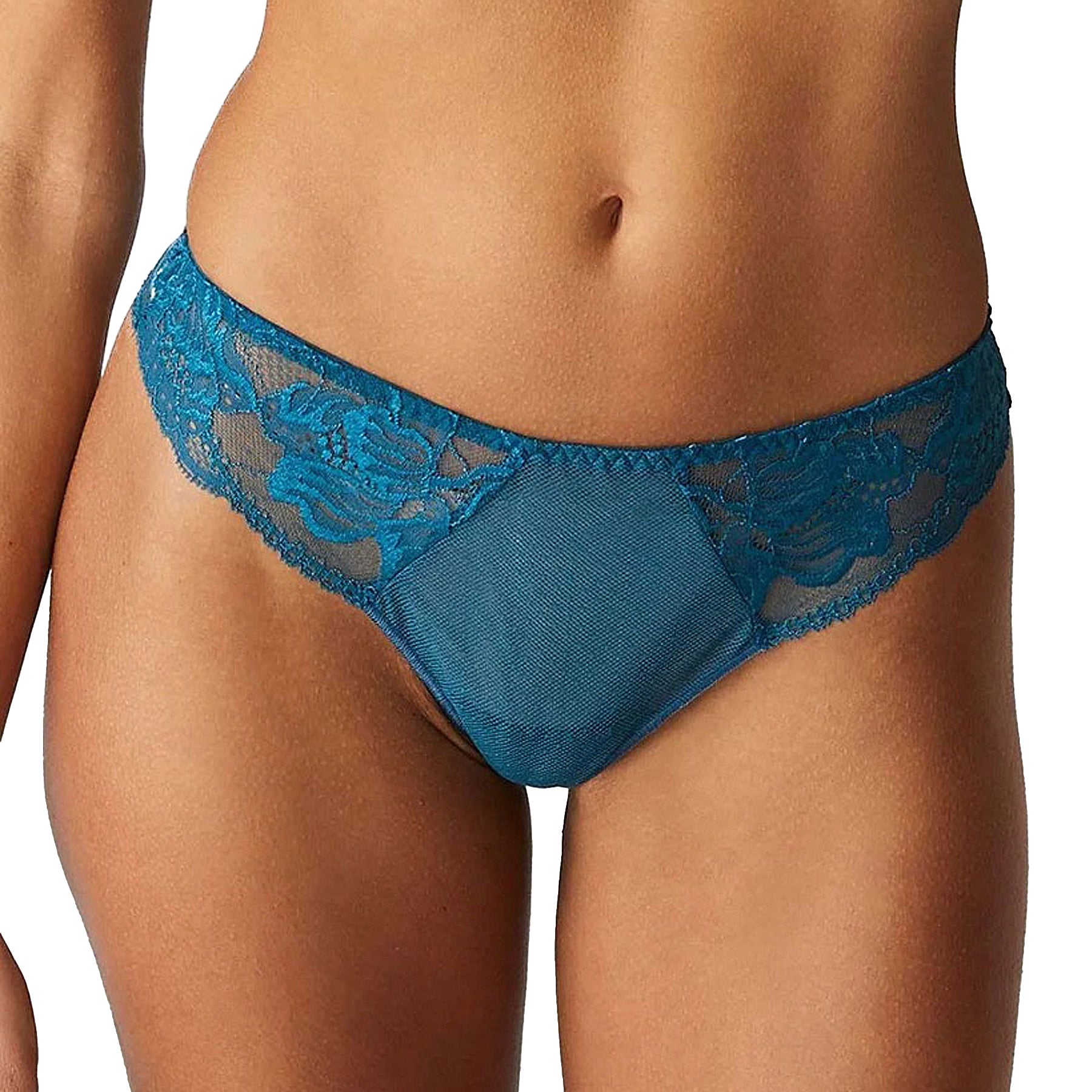 Simone Perele Promesse Tanga 12H710 Baltic Blue Front