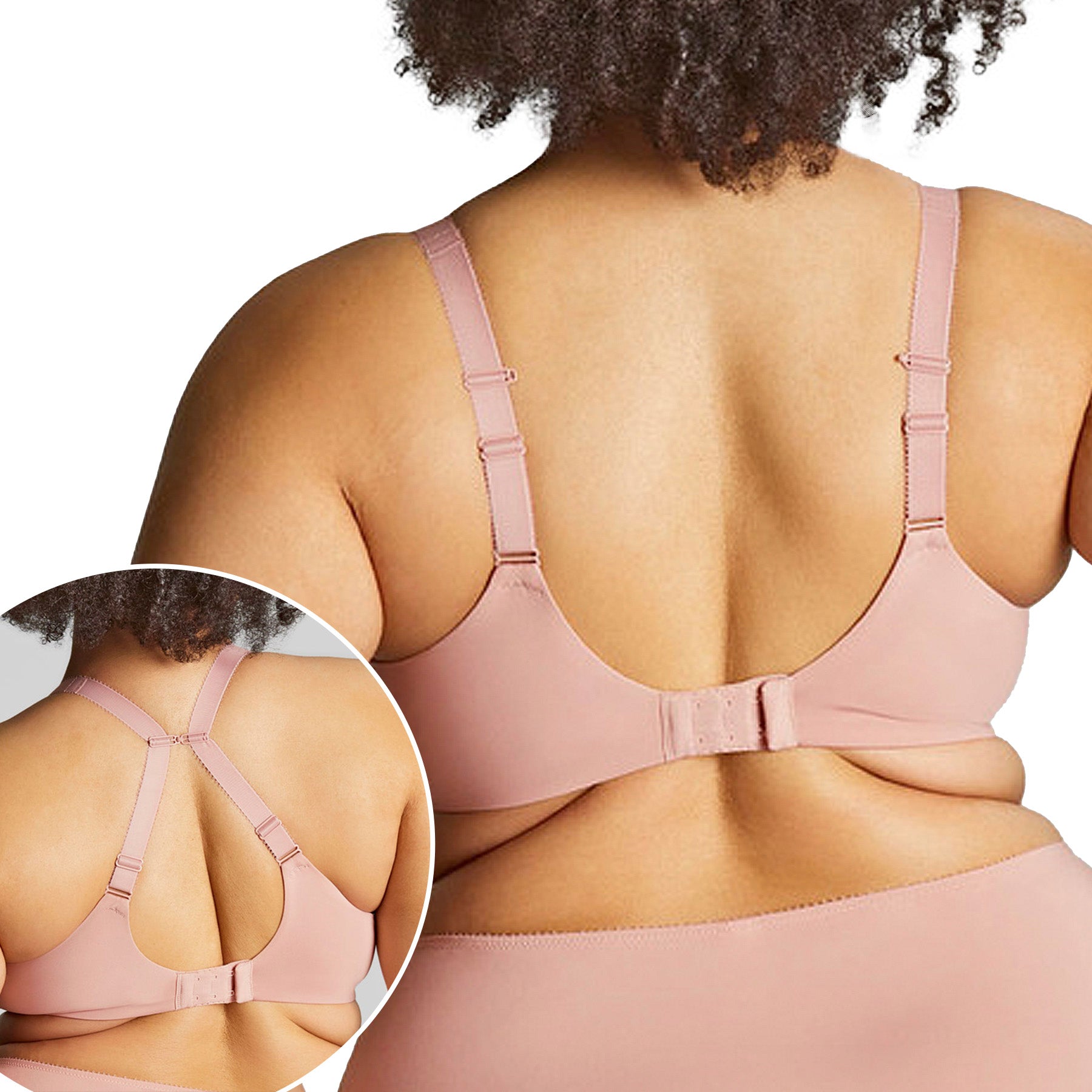 Panache Sculptresse Roxie Plunge Bra 9586 Misty Rose Back