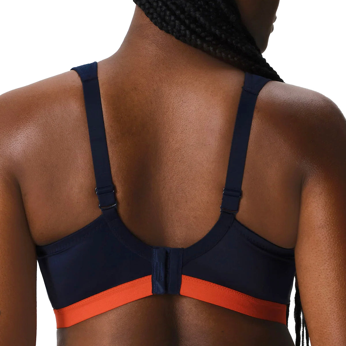 Shock Absorber D+ Max Support Sports Bra SN109/U10035 Navy Red Rear View