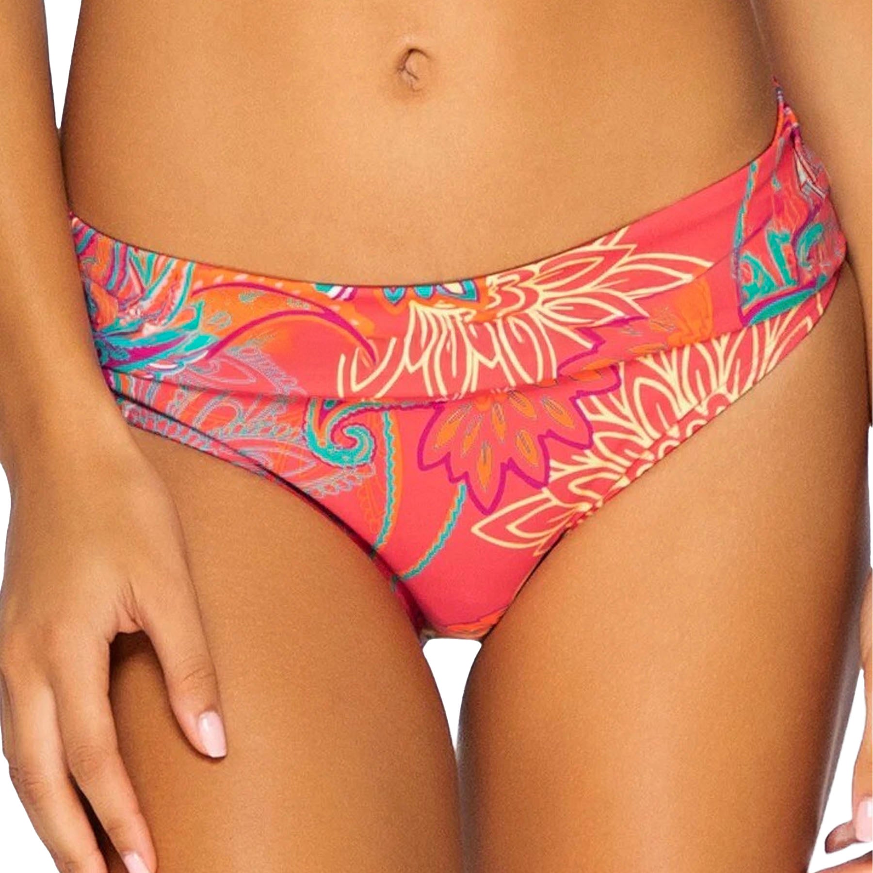 Sunsets Hannah High Waist 33B Island Bliss Folded View
