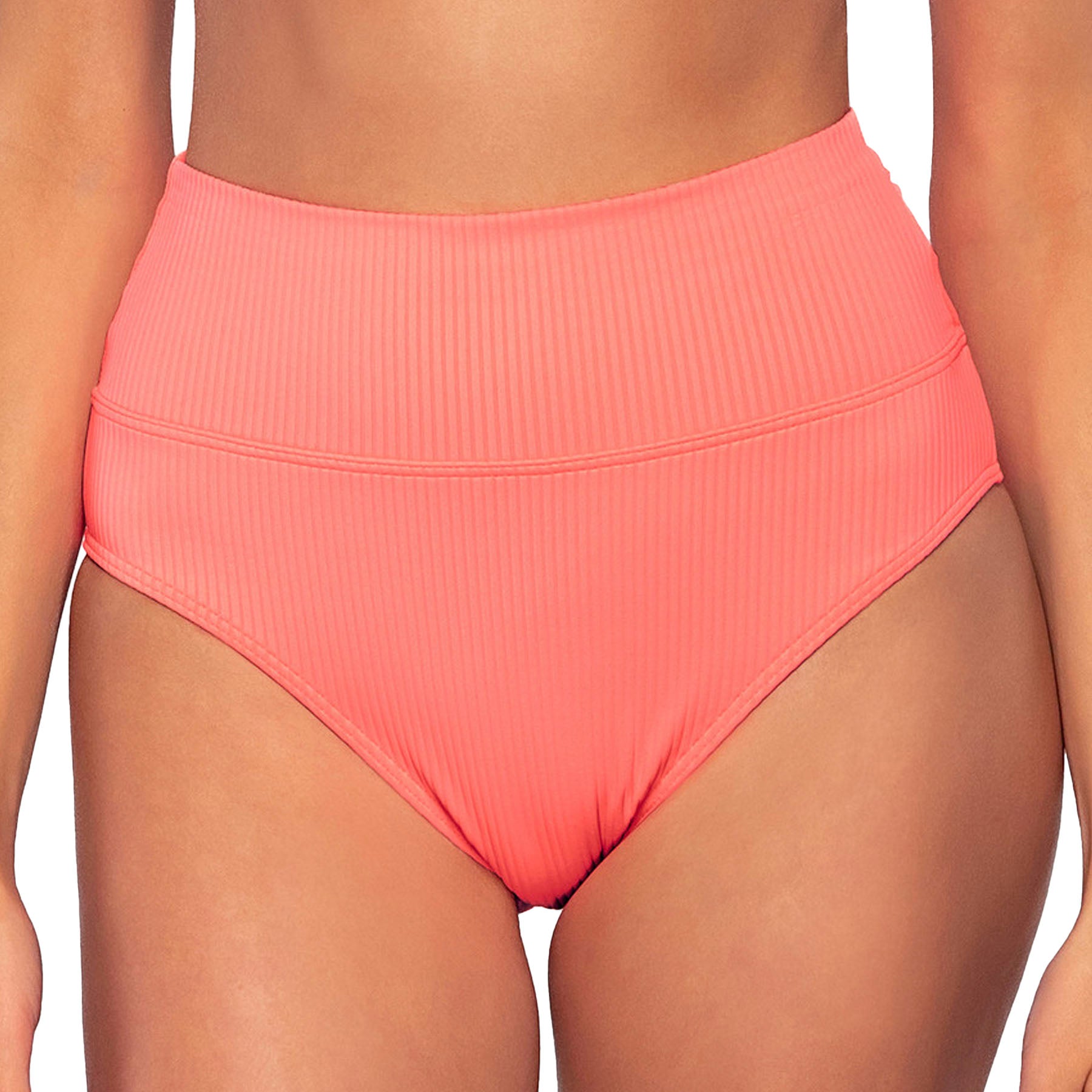 Sunsets Hannah High Waist 33B Neon Coral Front