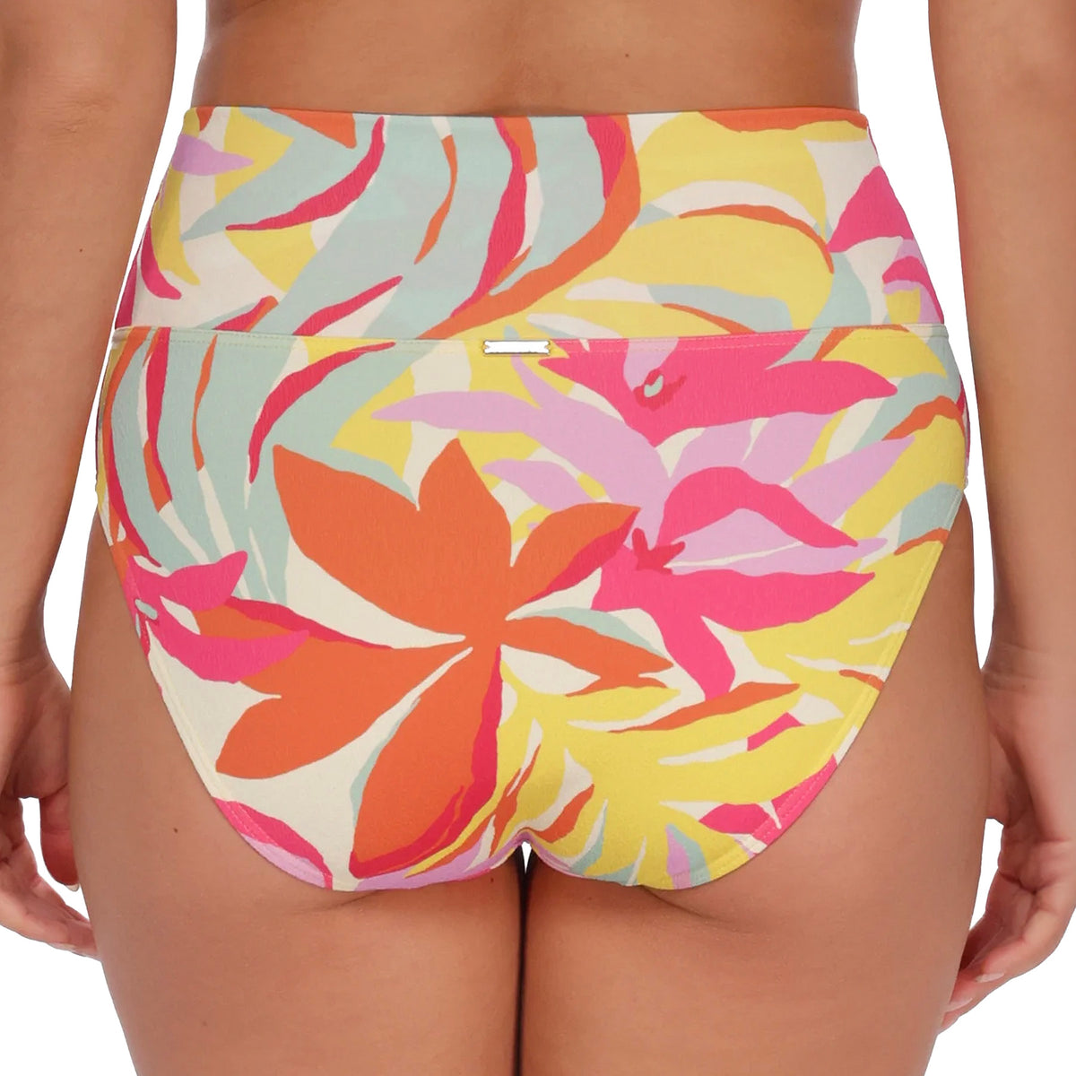 Sunsets Hannah High Waist Bikini Bottom 33B Tropicolor Crepe Back