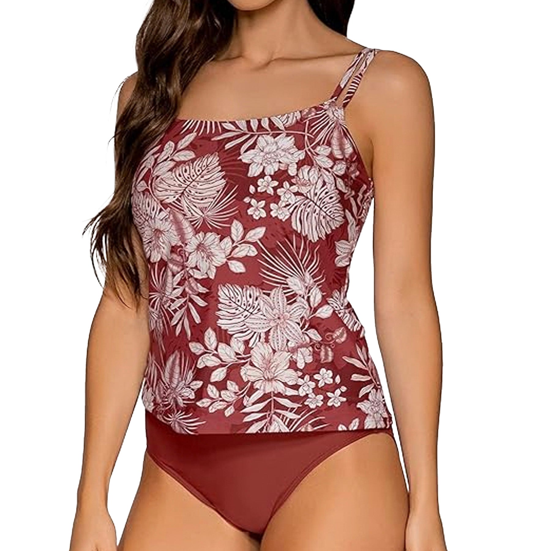 Sunsets Taylor Tankini Top 75 Hawaiian Hideaway Front Set
